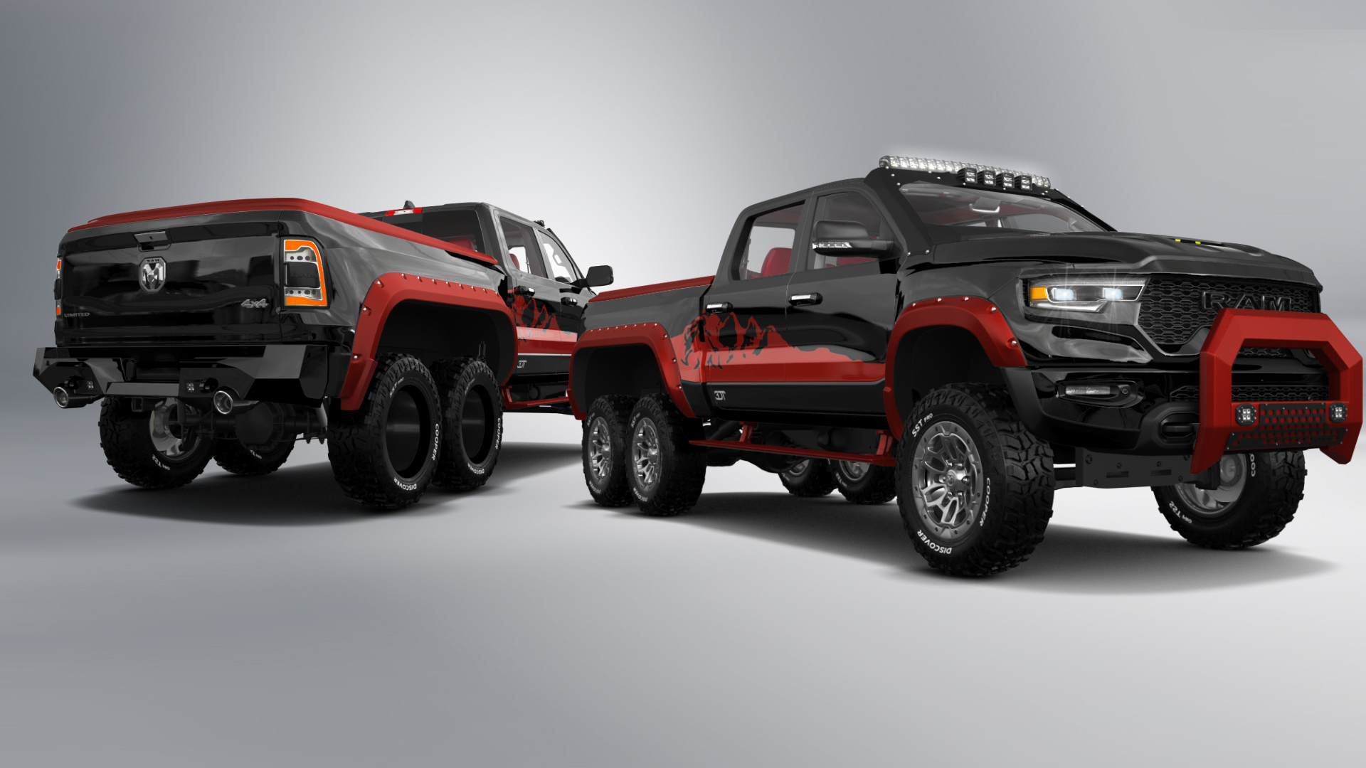 Tuning Dodge Ram Hennessey Mammoth 6X6 Truck 2021