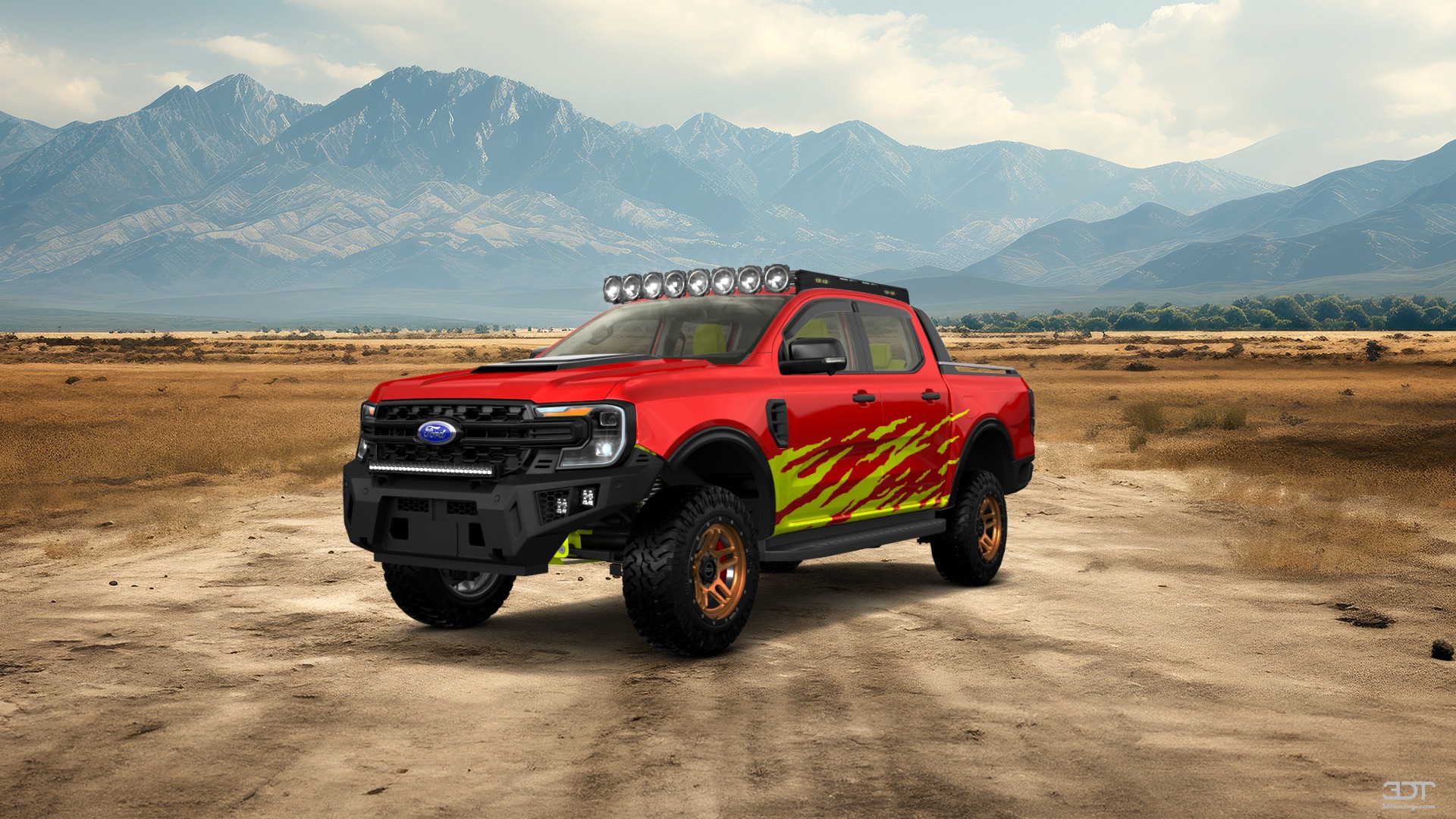 Tuning Ford Ranger 4 Door pickup truck 2022