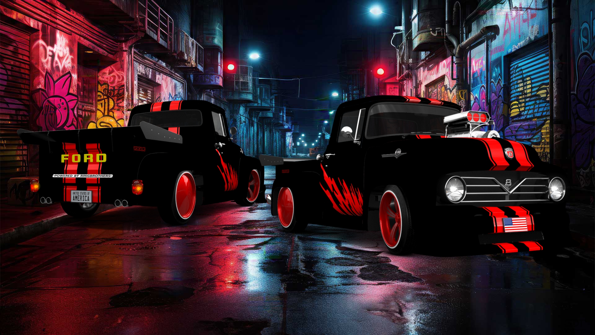 Ford F-100 2 Door truck 1956 tuning