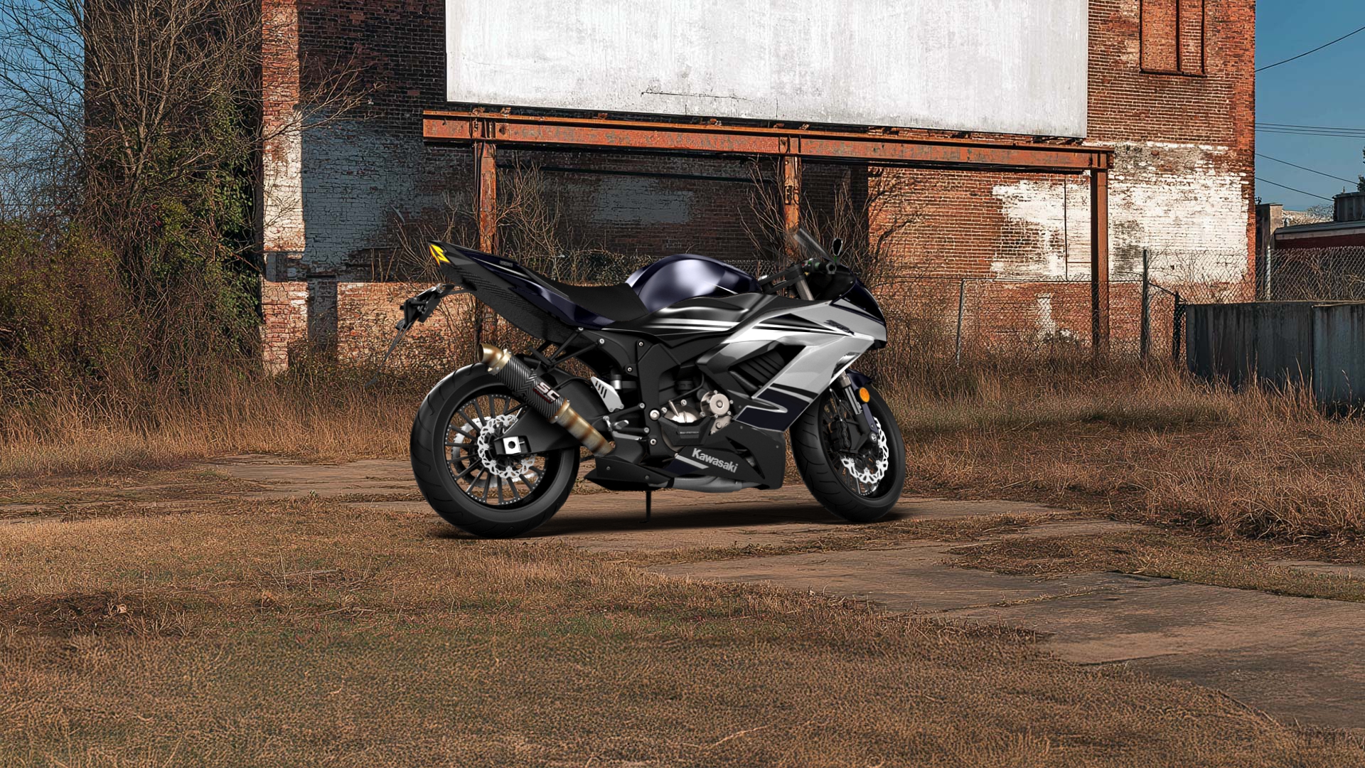 Kawasaki Ninja ZX 6R Sport Bike 2015 tuning