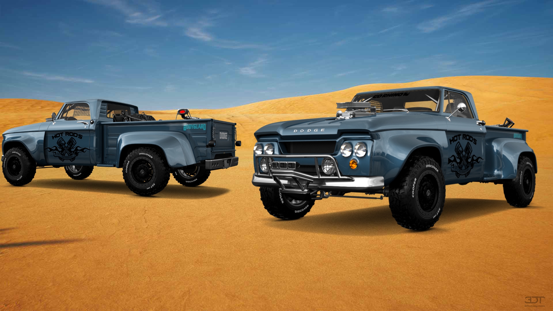 Dodge D-100 Stepside 2 Door pickup truck 1961 tuning