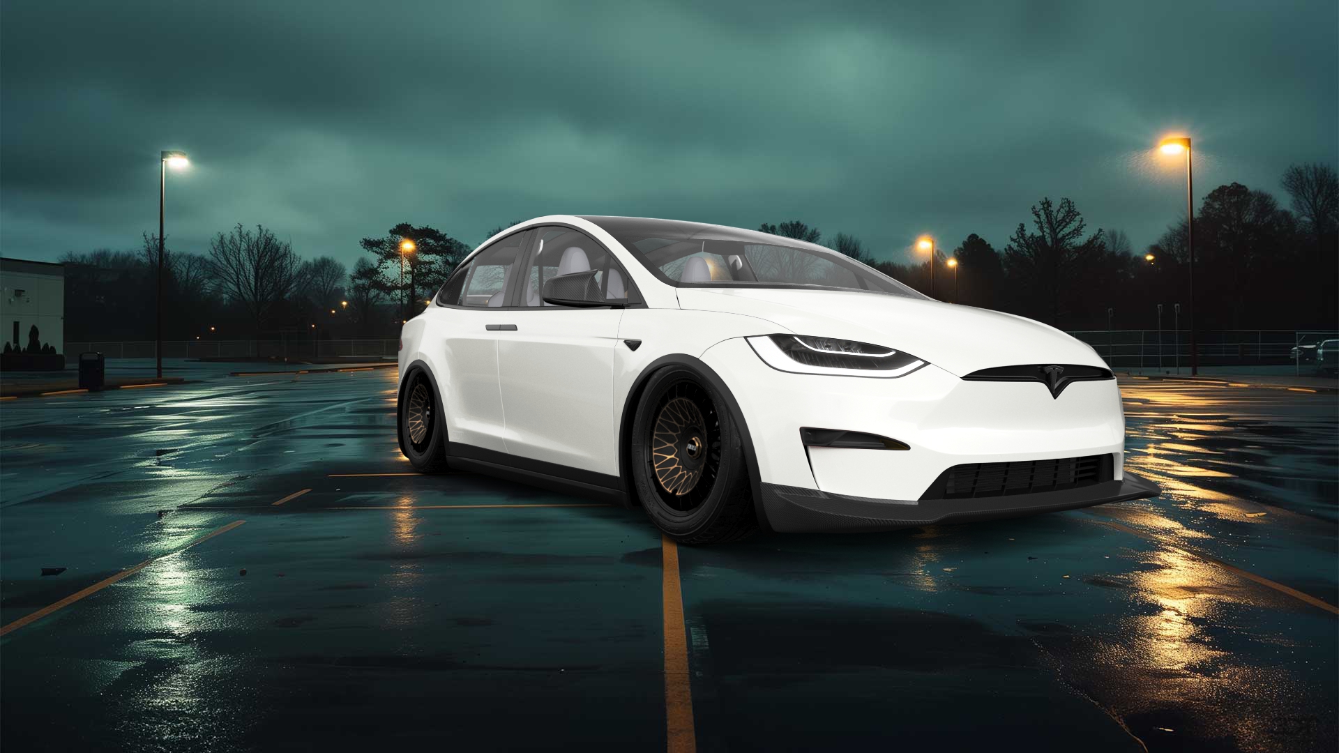 Tesla Model X 5 Door SUV 2024 tuning