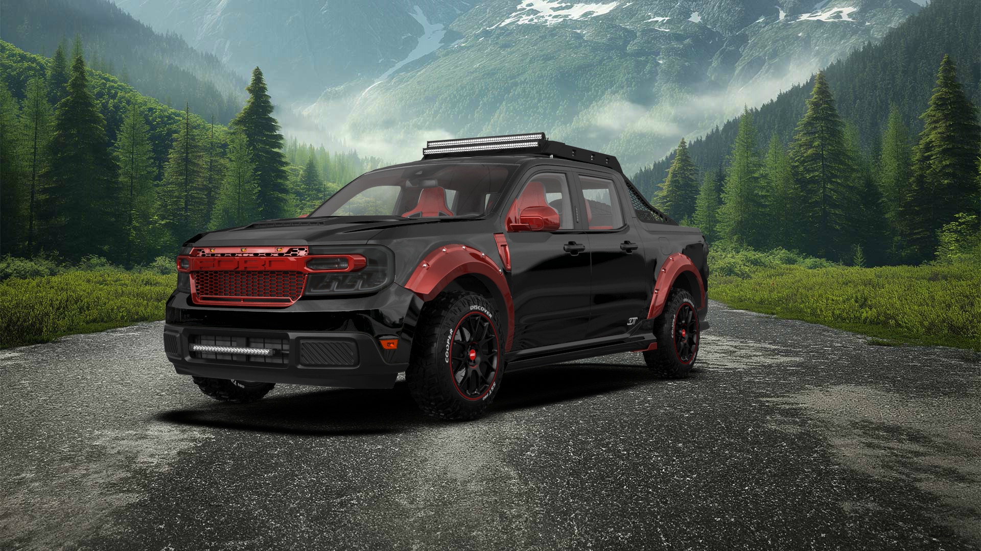 Ford Maverick 4 Door pickup truck 2022 tuning