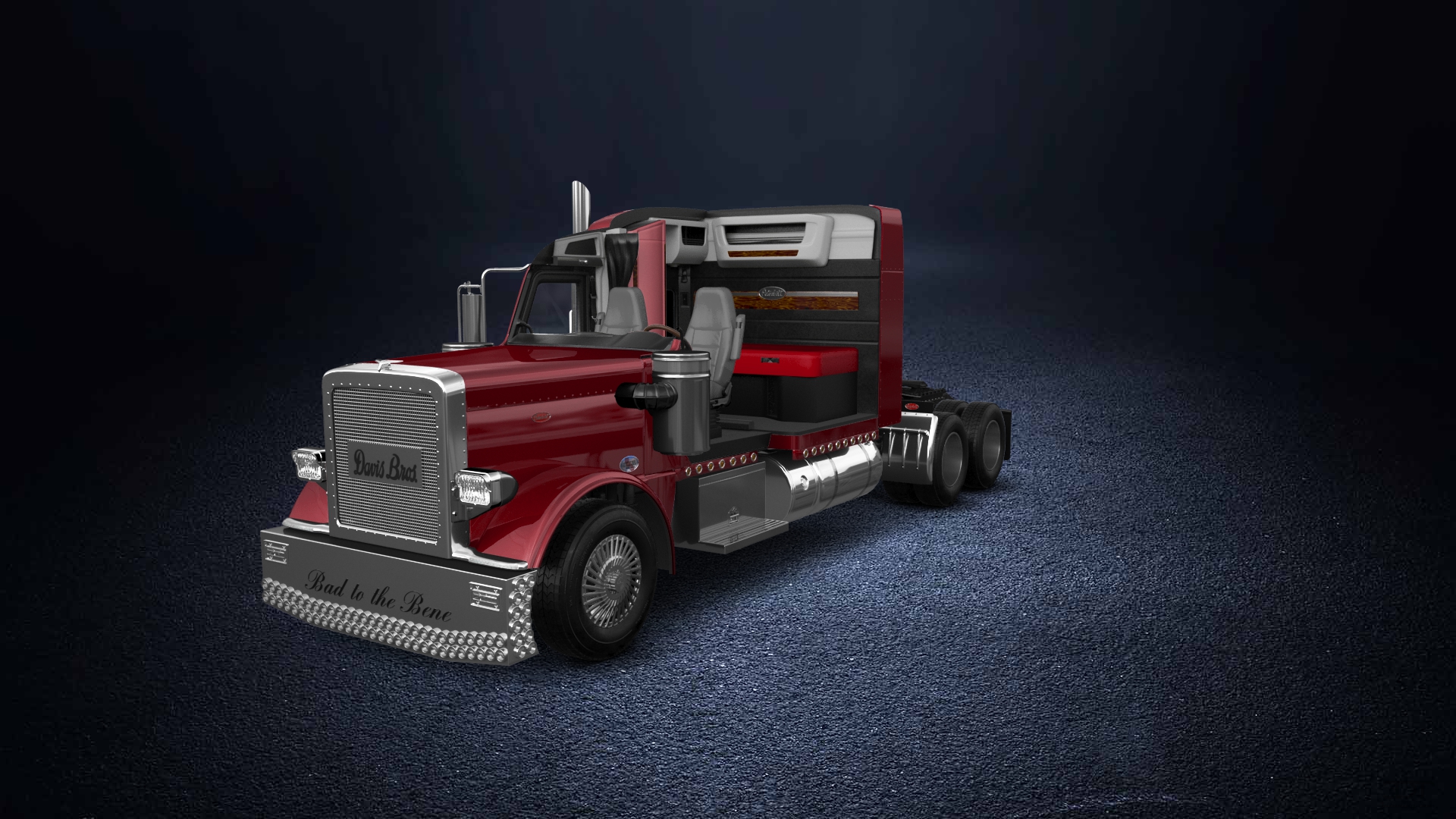 Peterbilt 589 Sleeper Cab Truck 2024 tuning