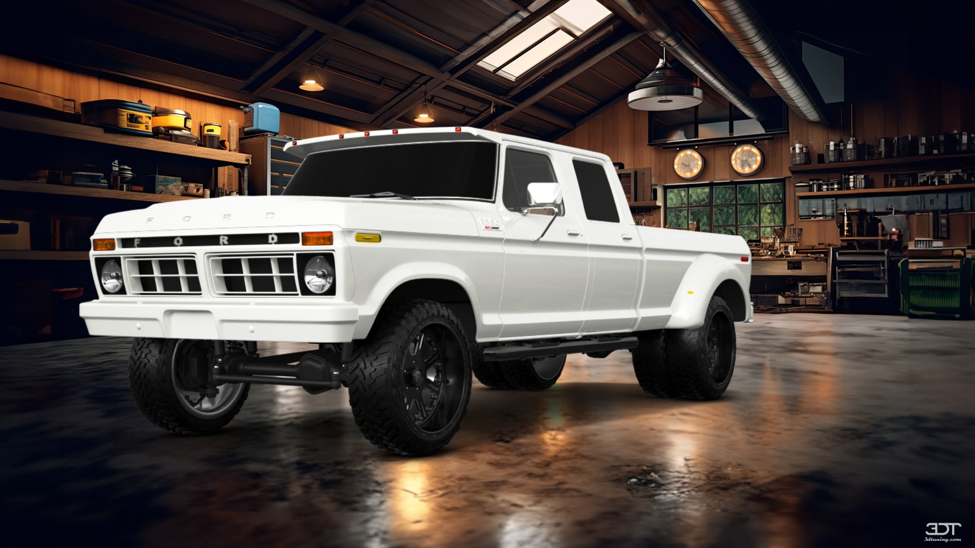 Ford F-350 Dually 4 Door pickup truck 1973 tuning