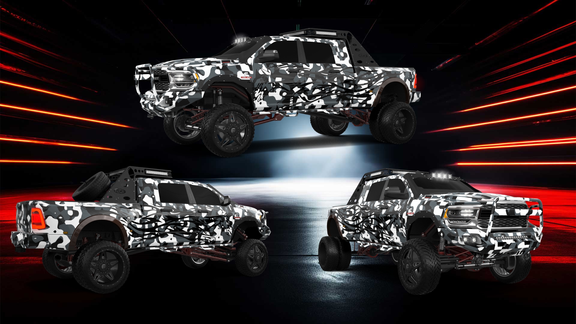 Dodge Ram 3500 4 Door pickup truck 2020 tuning