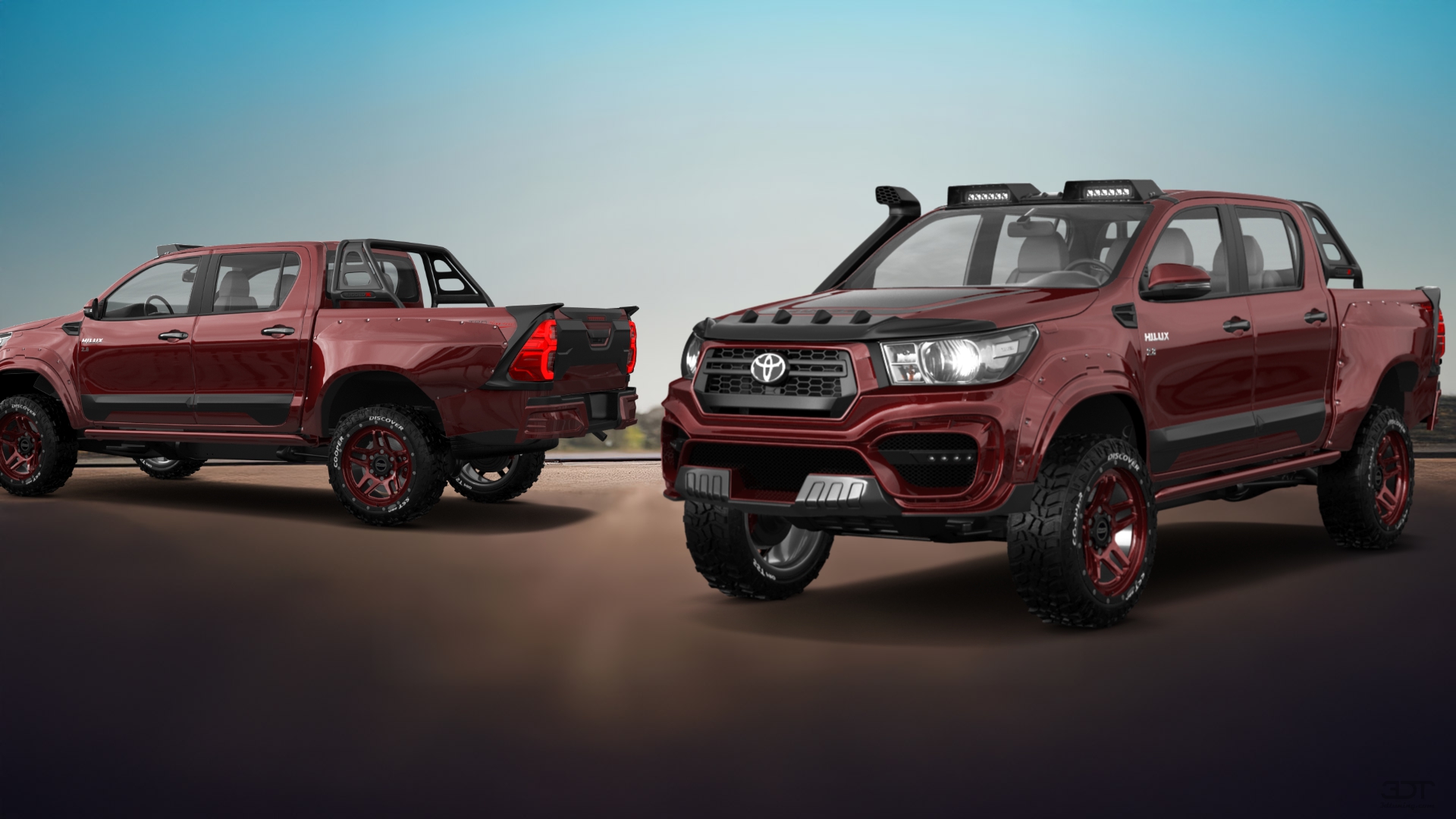 Toyota Hilux Double Cab 4 Door pickup truck 2015 tuning