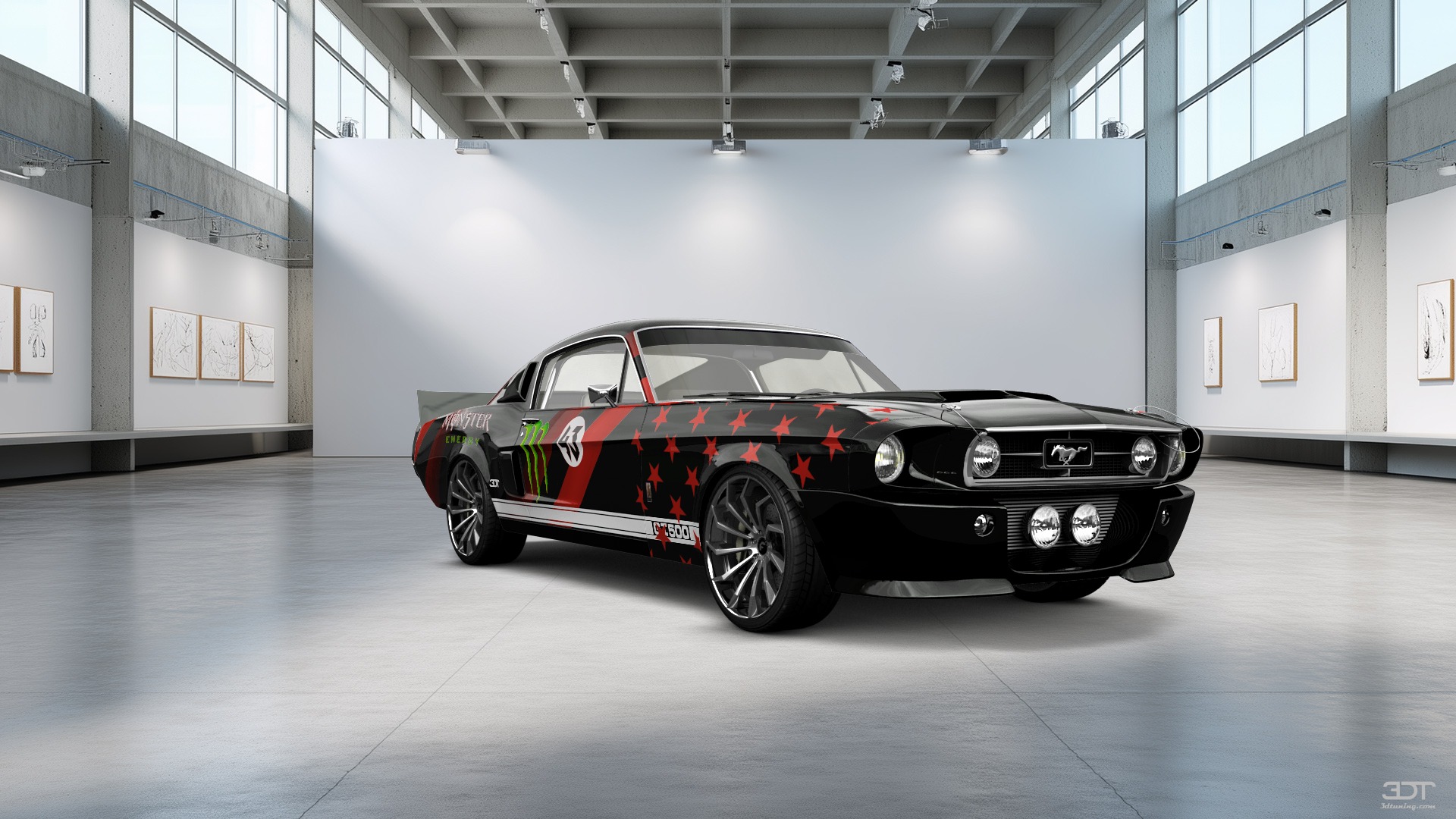 Mustang GT500 2 Door Coupe 1968 tuning