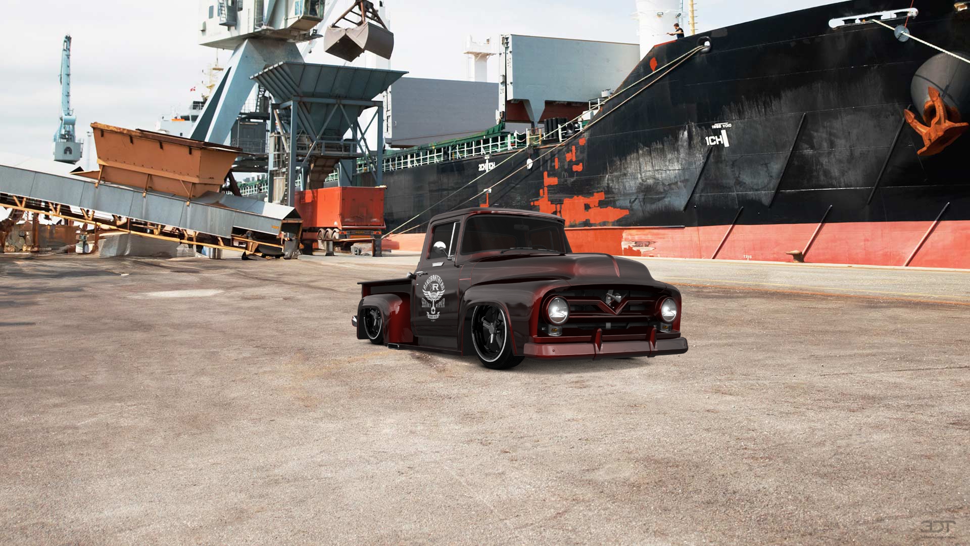 Ford F-100 2 Door truck 1956 Images