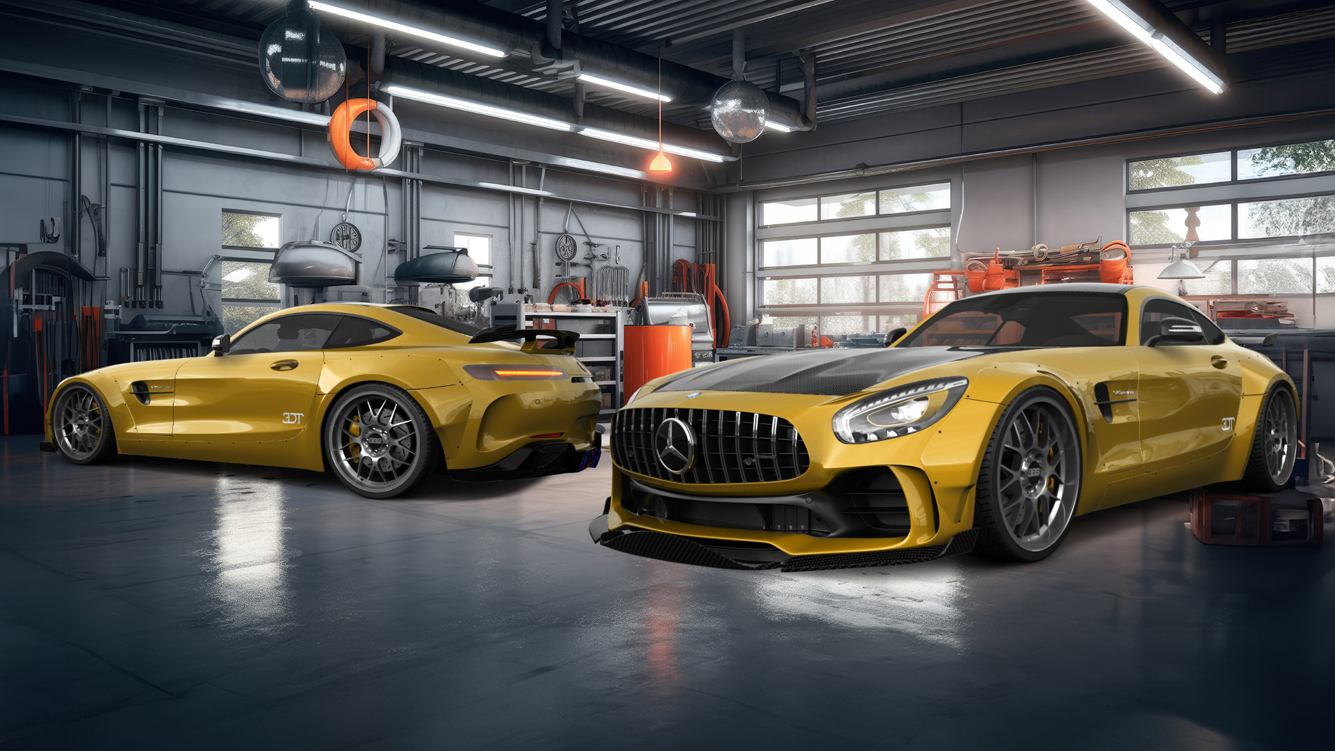 Mercedes AMG GT 2 door fastback coupe 2016 tuning