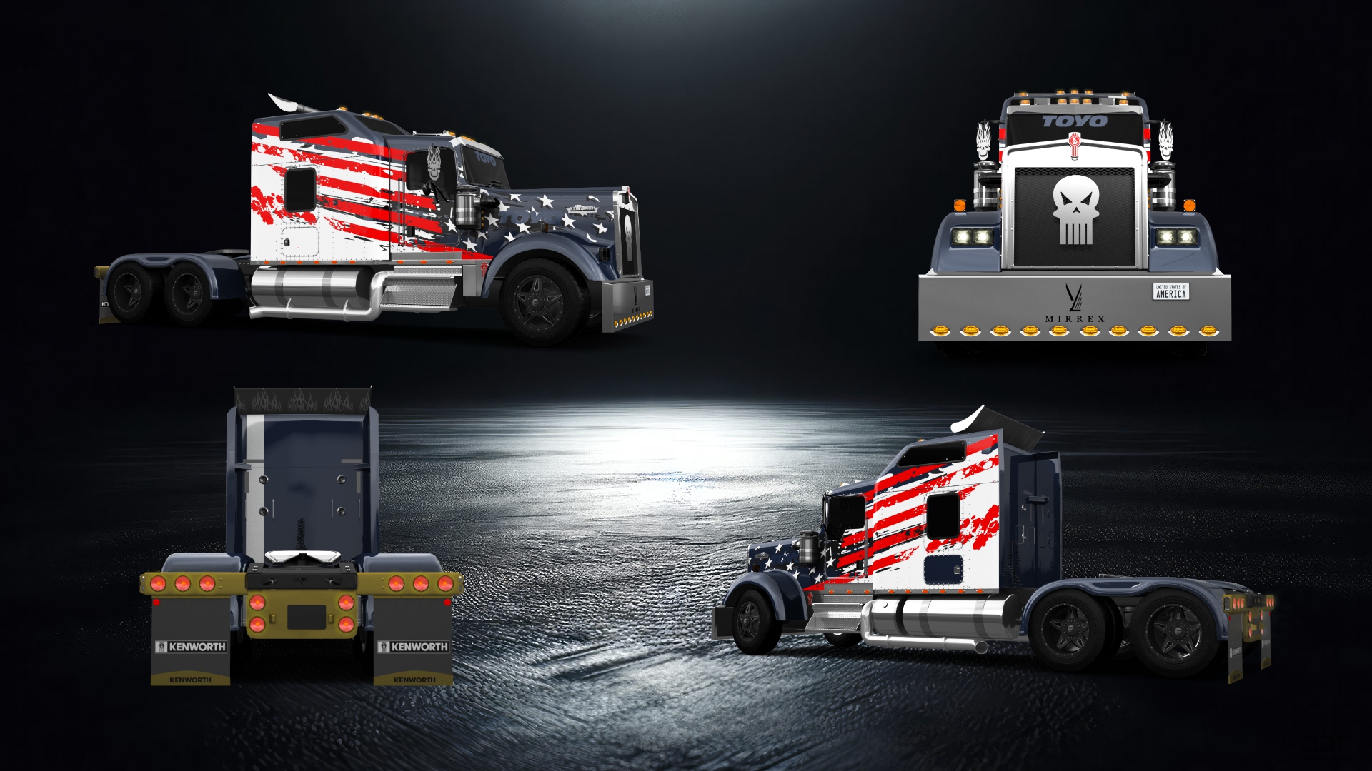 Kenworth W900 Sleeper Cab Truck 2015 tuning