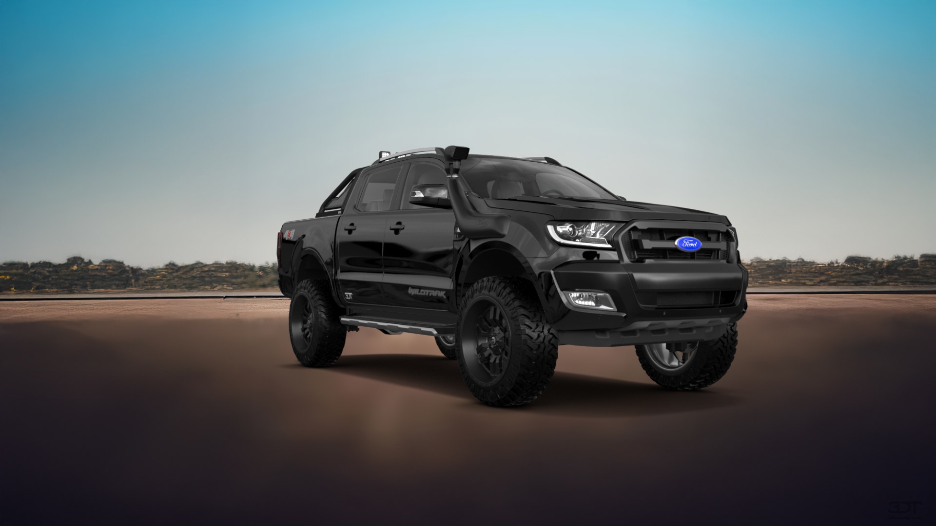 Ford Ranger 4 Door pickup truck 2019 tuning