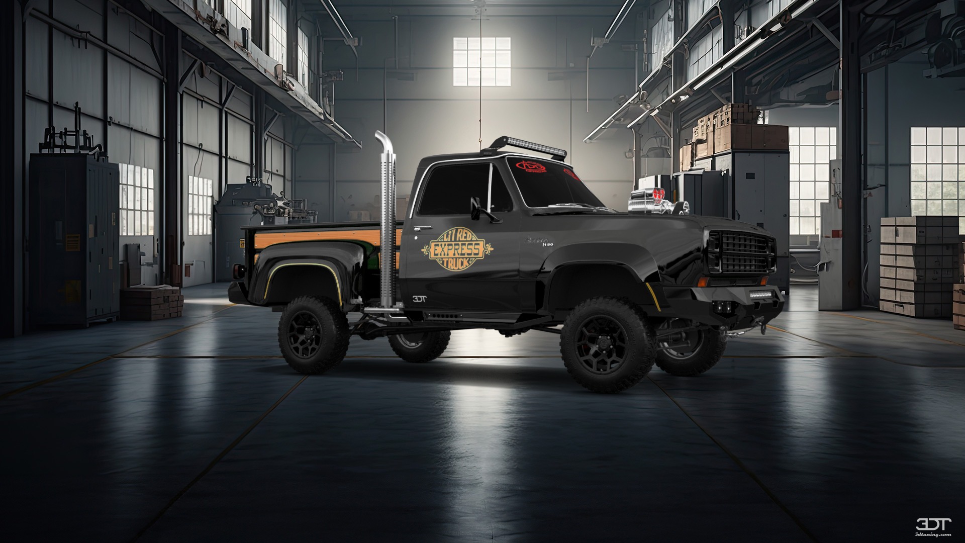 Tuning Dodge Lil Red Express 2 Door pickup truck 1979