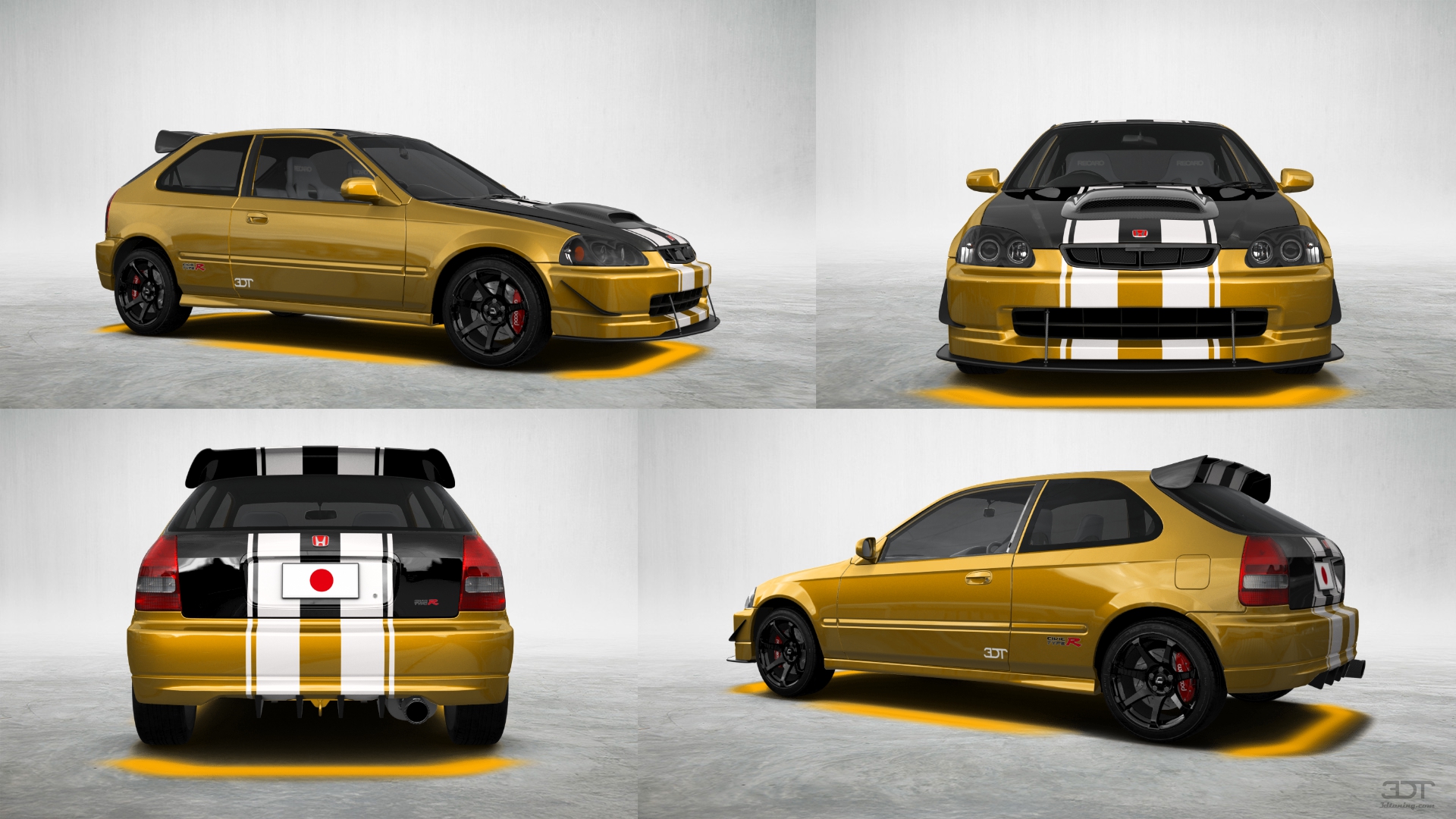 Honda Civic 3 Door Hatchback 1997 tuning