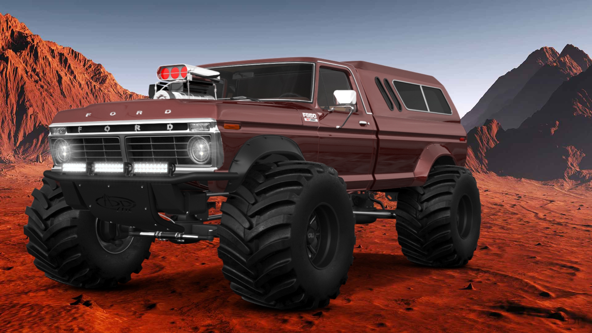 Ford F-350 Dually 2 Door pickup truck 1974