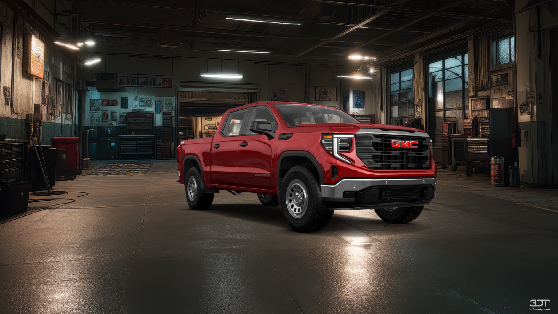 GMC Sierra 1500 Crew Cab 5.8 ft box 4 Door pickup truck 2023 tuning