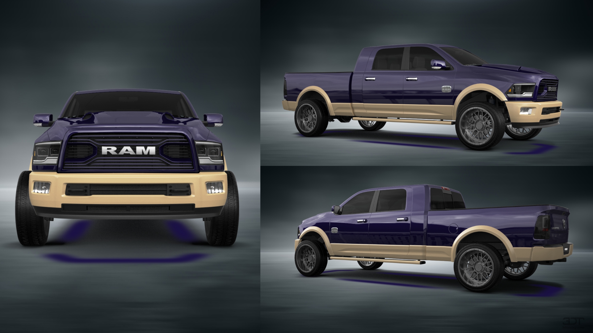 Dodge Ram 2500 Mega Cab 6.4 ft box 4 Door pickup truck 2010 tuning