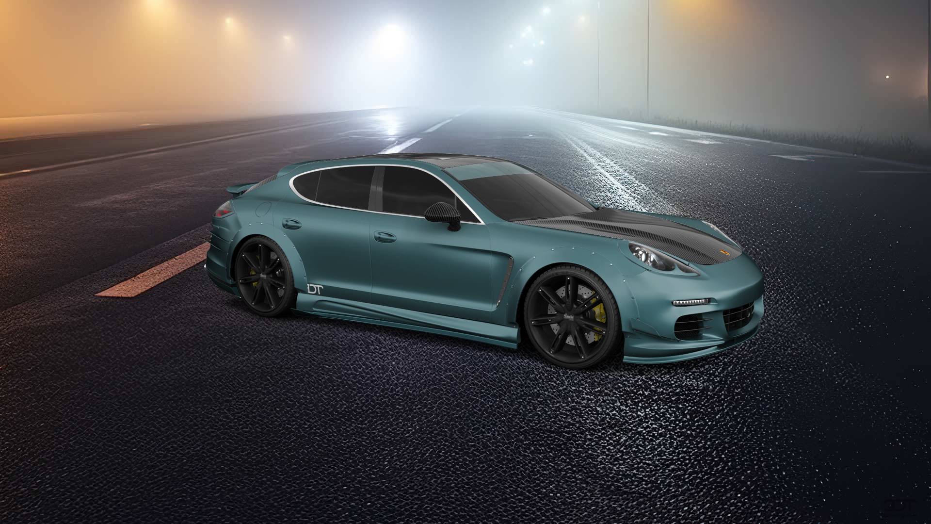 Porsche Panamera 4 door fastback saloon 2011