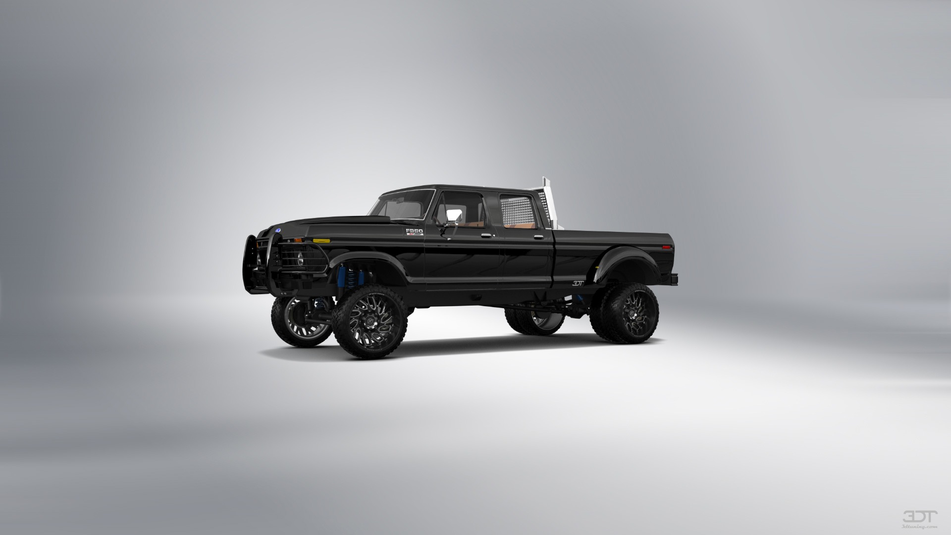 Tuning Ford F-350 Dually 4 Door pickup truck 1973