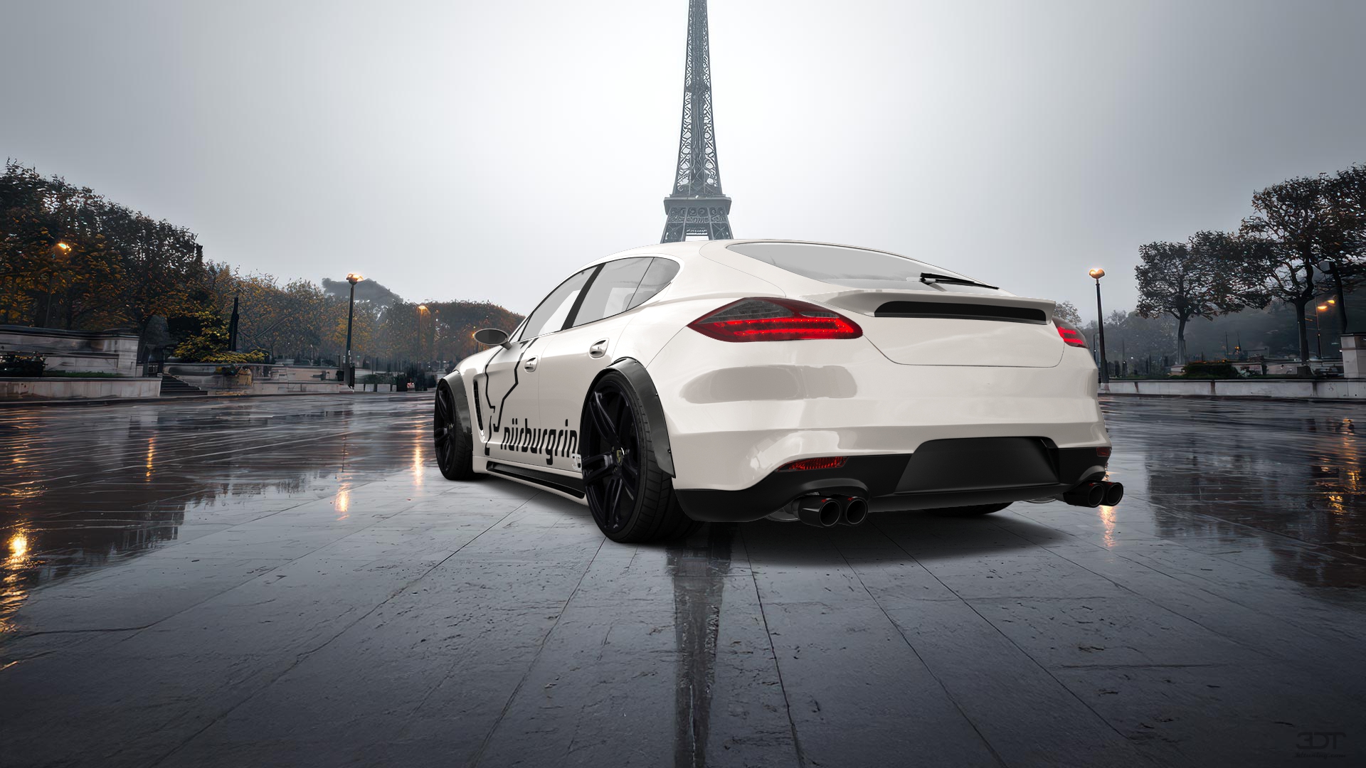 Porsche Panamera 4 door fastback saloon 2011 tuning