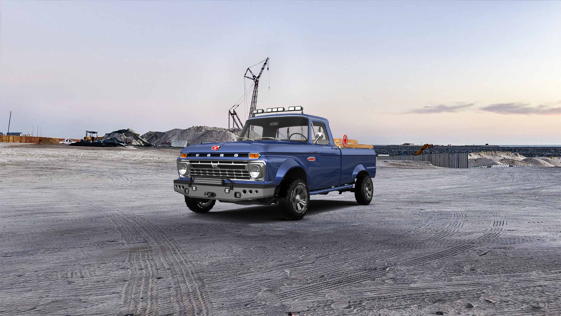 Ford F-100 Custom Cab 2 Door pickup truck 1966
