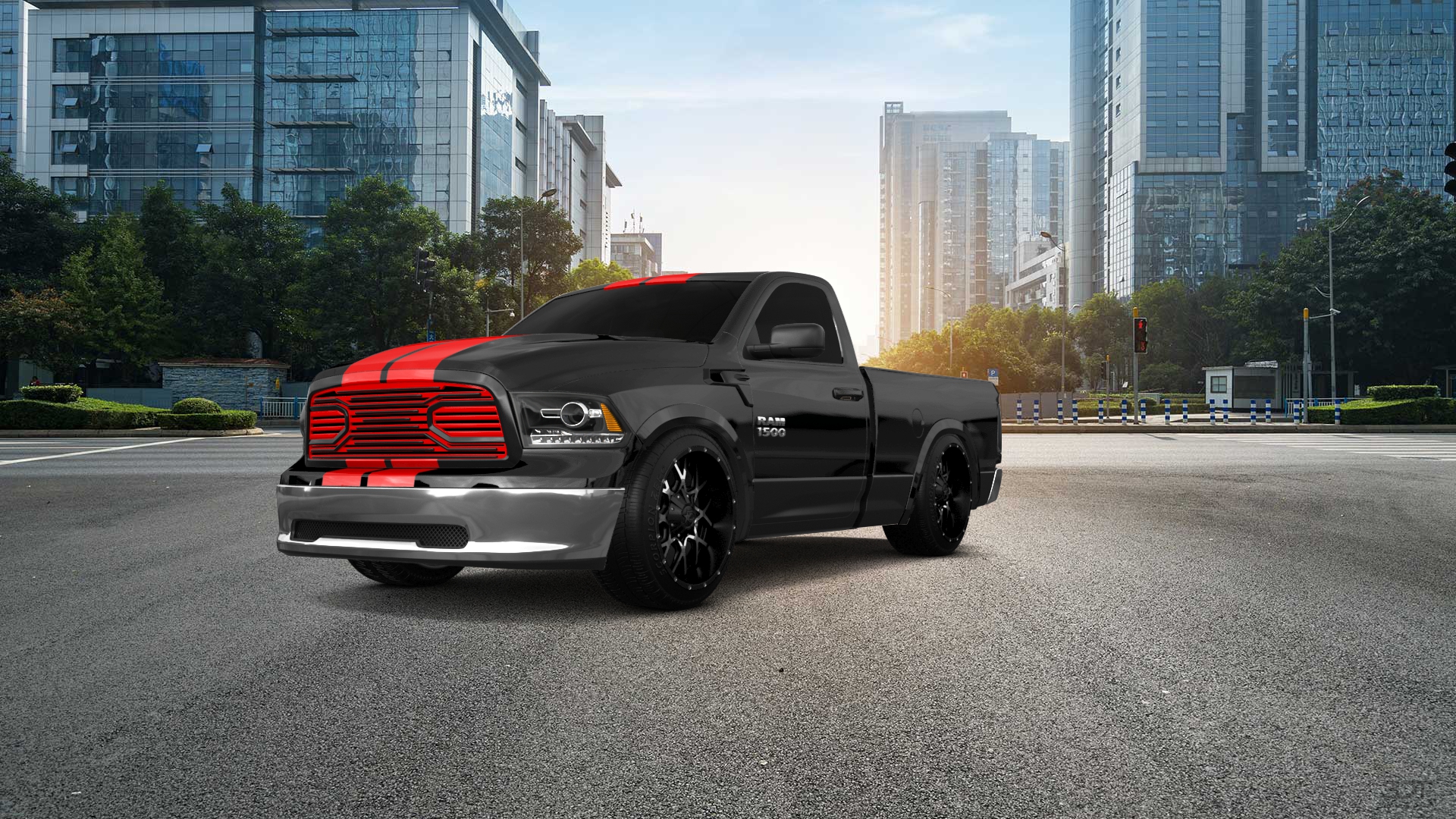 Dodge Ram 1500 6.4' box Regular Cab 2 Door pickup truck 2009 tuning
