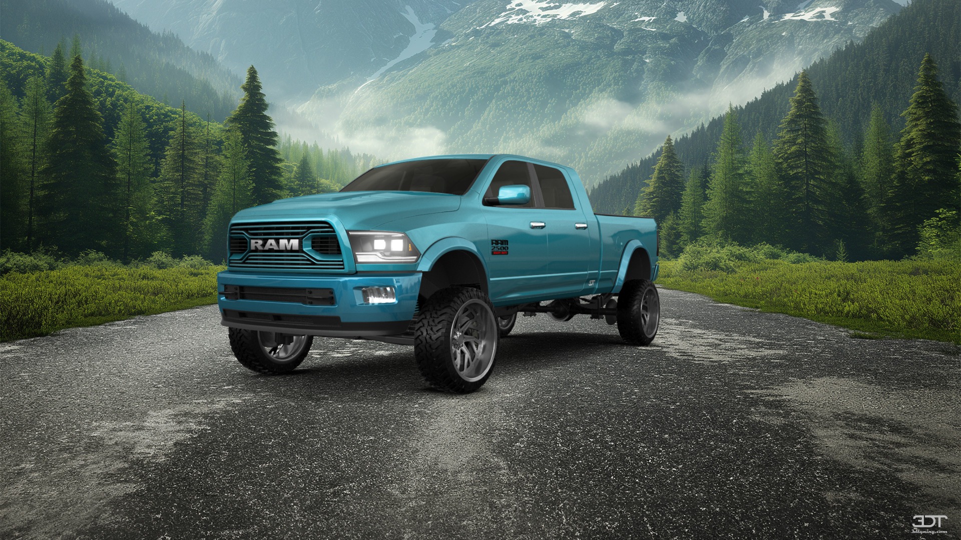 Dodge Ram 2500 Mega Cab 6.4 ft box 4 Door pickup truck 2010 tuning