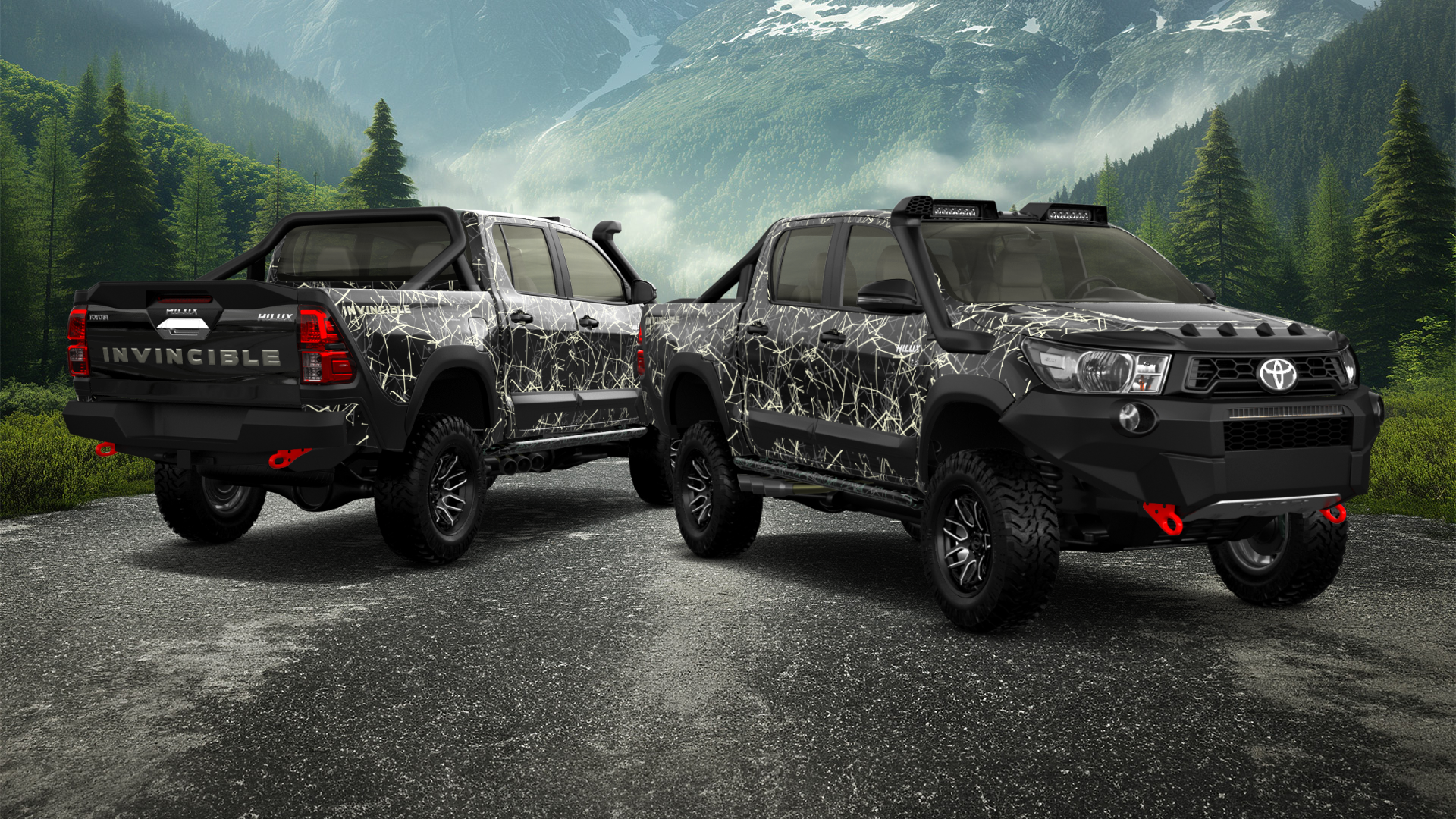 Toyota Hilux Double Cab 4 Door pickup truck 2015 tuning
