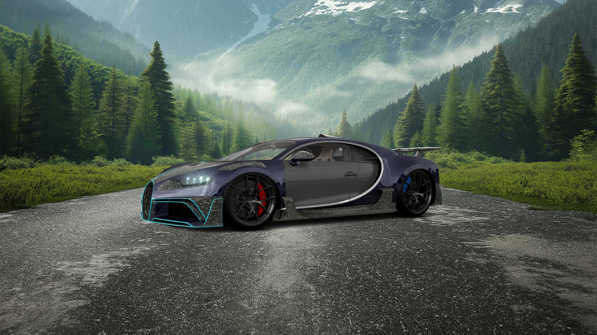 Bugatti Chiron 2 Door Coupe 2016 tuning