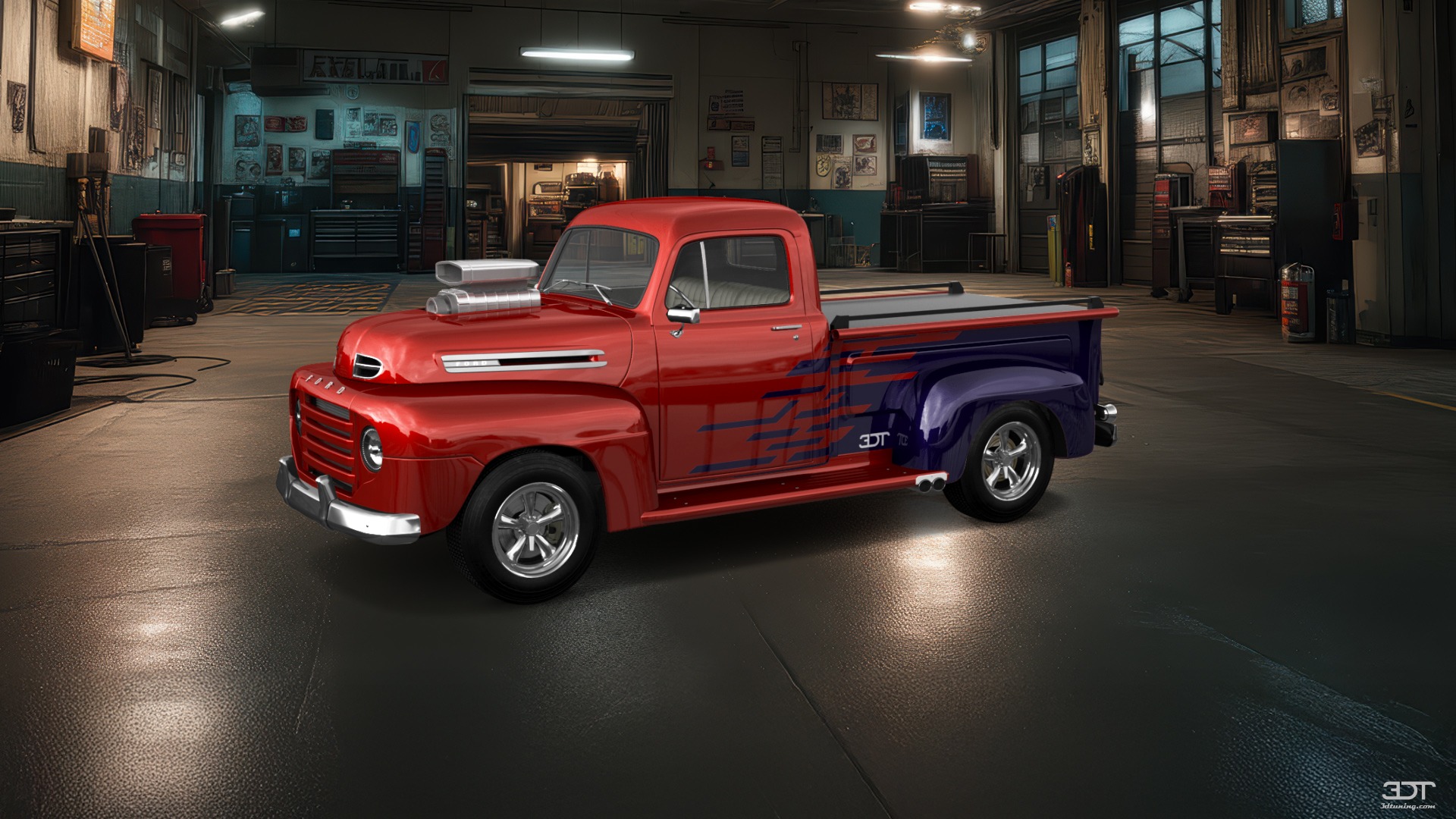 Tuning Ford F1 2 Door pickup truck 1949