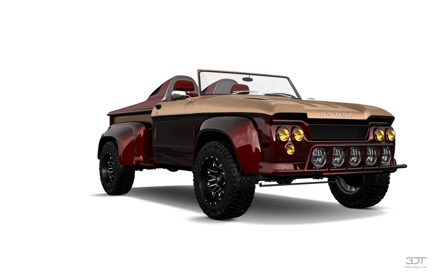 Tuning Dodge D-100 Stepside 2 Door pickup truck 1961