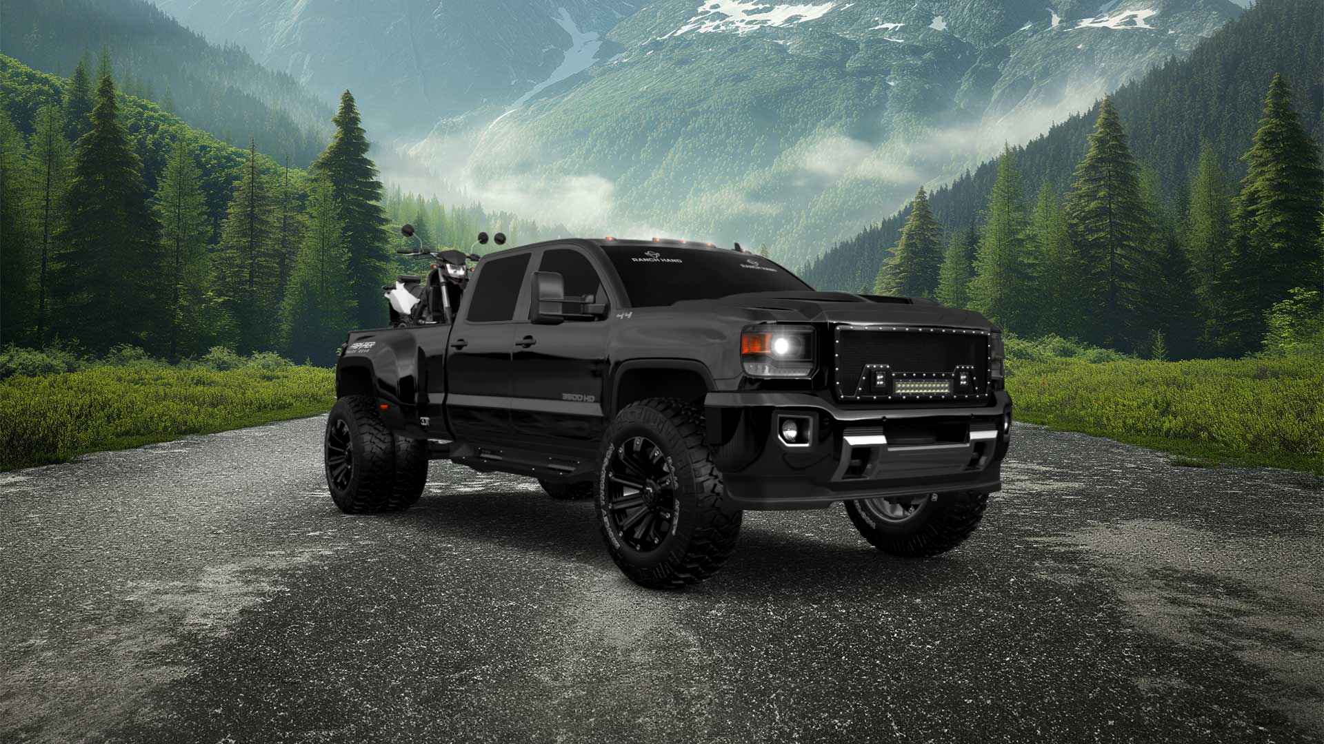 GMC Sierra 3500 HD Crew Cab 4 Door pickup truck 2015 tuning