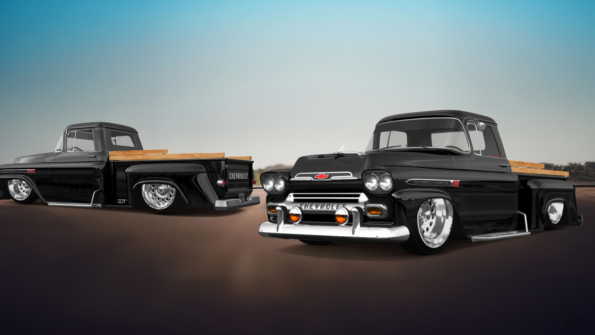 Chevrolet Apache Stepside 2 Door pickup truck 1959