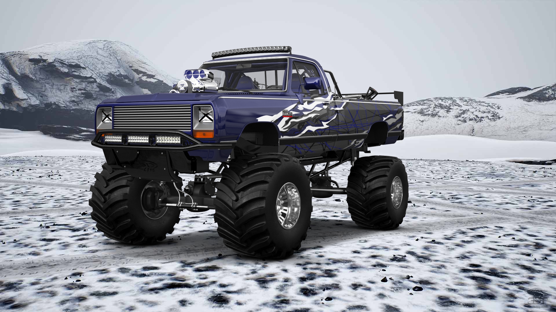 Dodge Ram 250 Regular Cab 2 Door pickup truck 1983 tuning