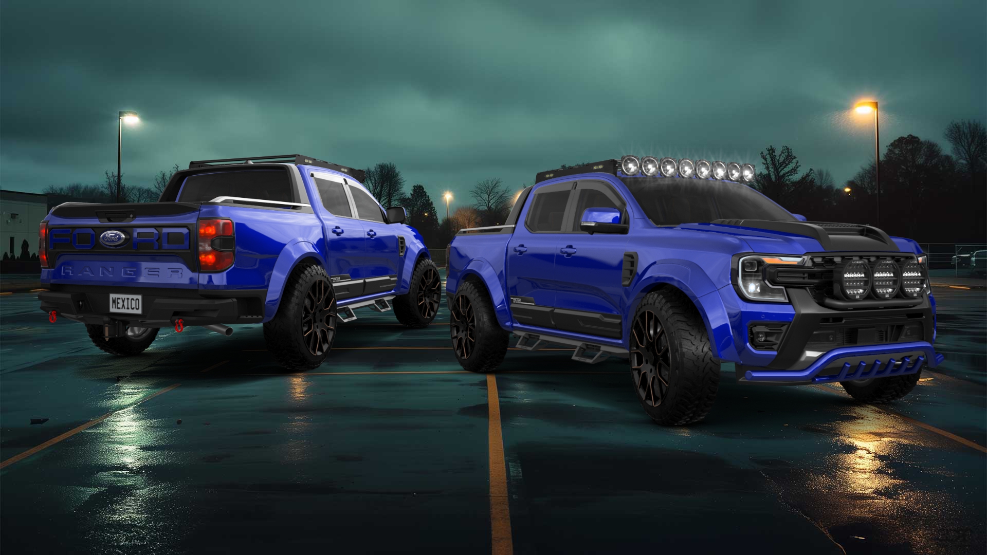 Ford Ranger 4 Door pickup truck 2022 tuning