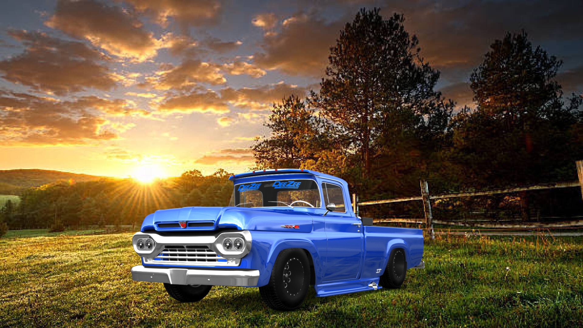 Ford F-100 2 Door pickup truck 1960 tuning