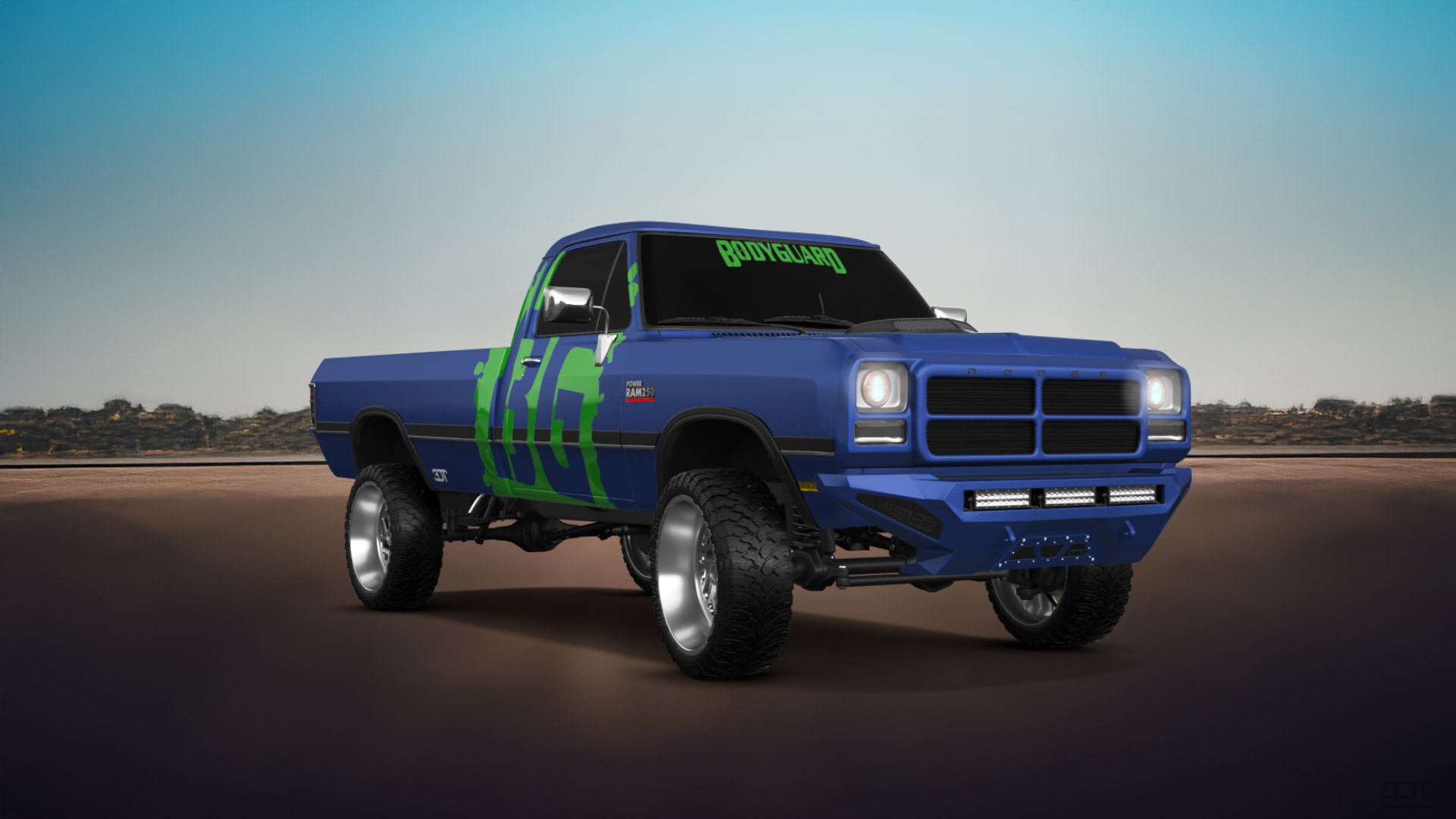 Dodge Ram 2 Door pickup truck 1991 tuning