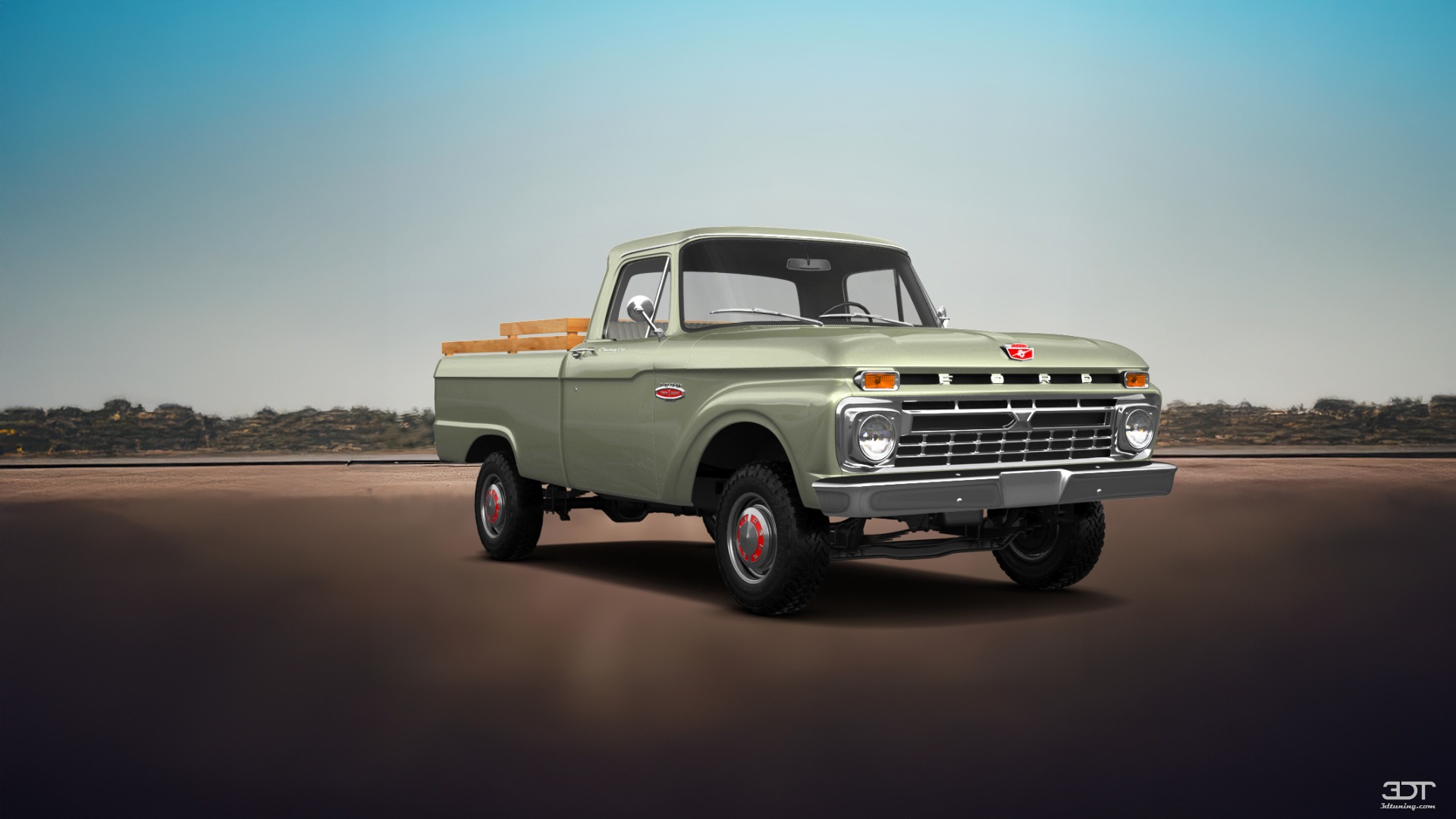 Ford F-100 Custom Cab 2 Door pickup truck 1966 tuning
