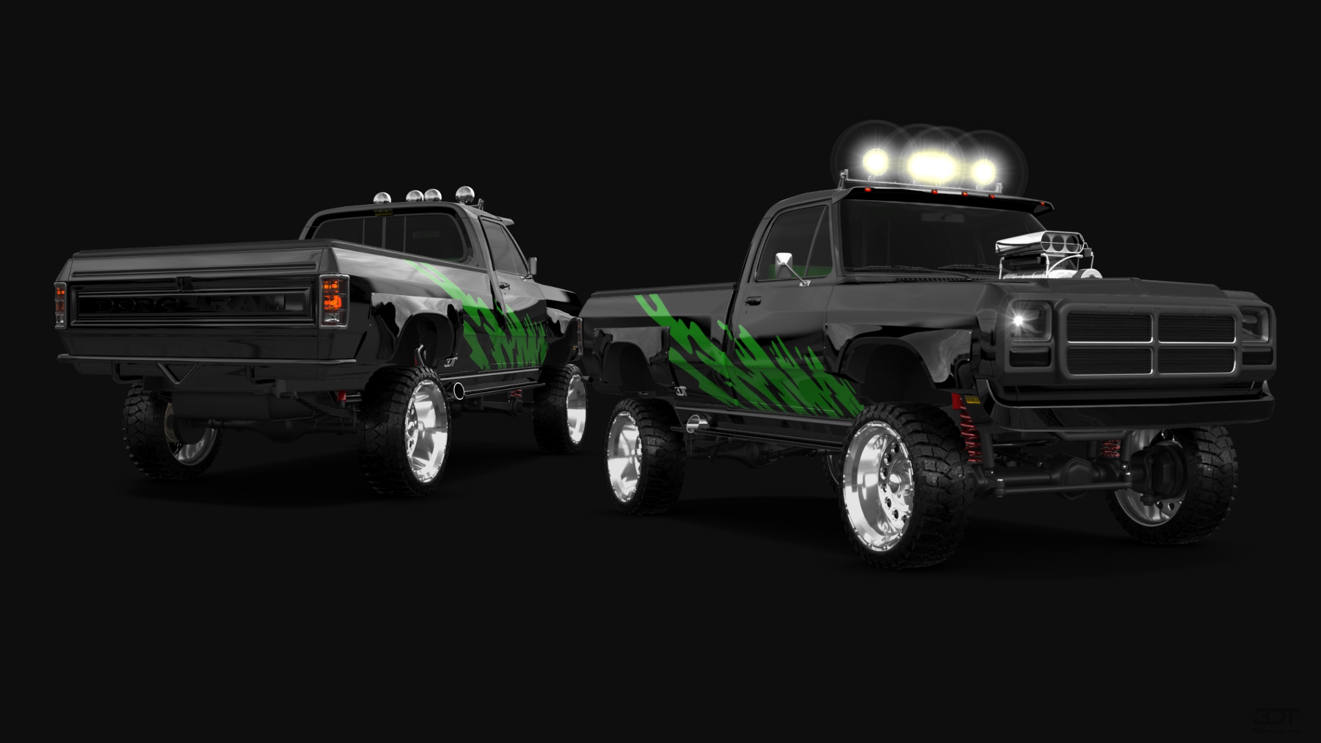 Dodge Ram 2 Door pickup truck 1991 tuning