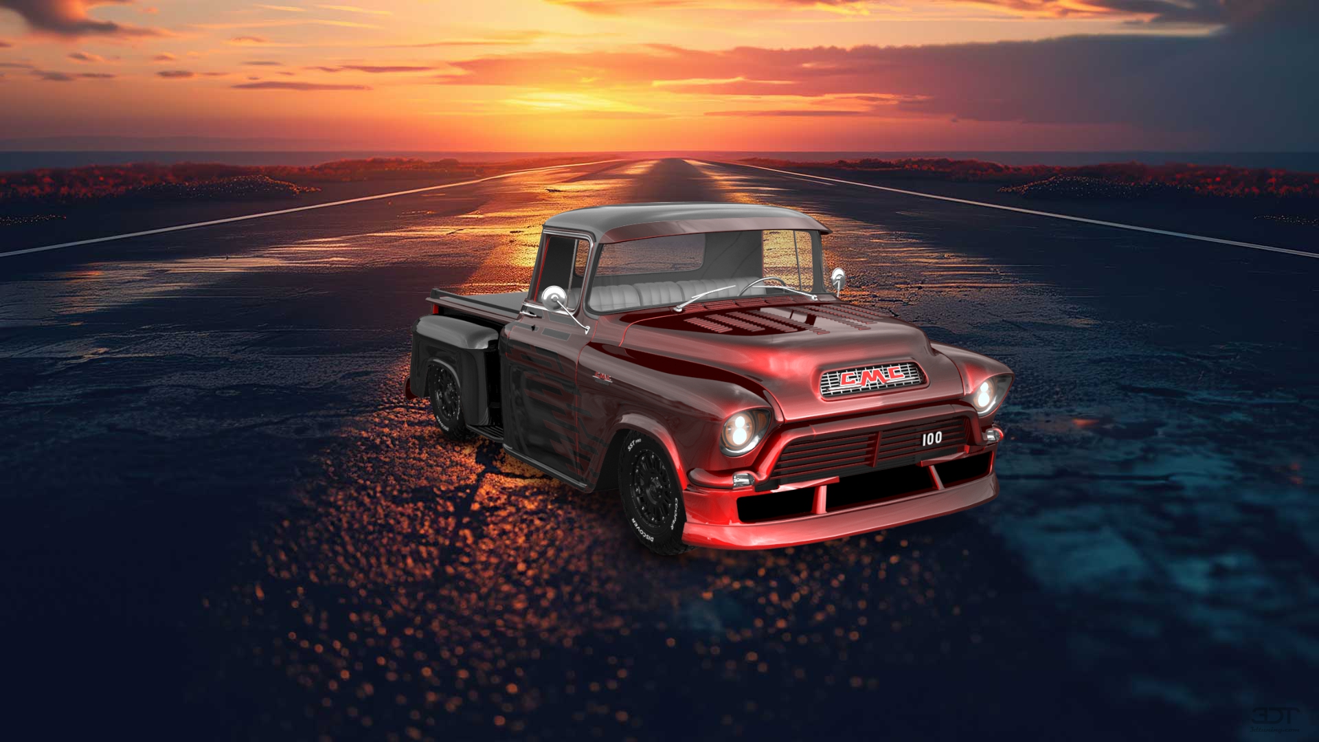GMC 100 Stepside 2 Door pickup truck 1957 tuning