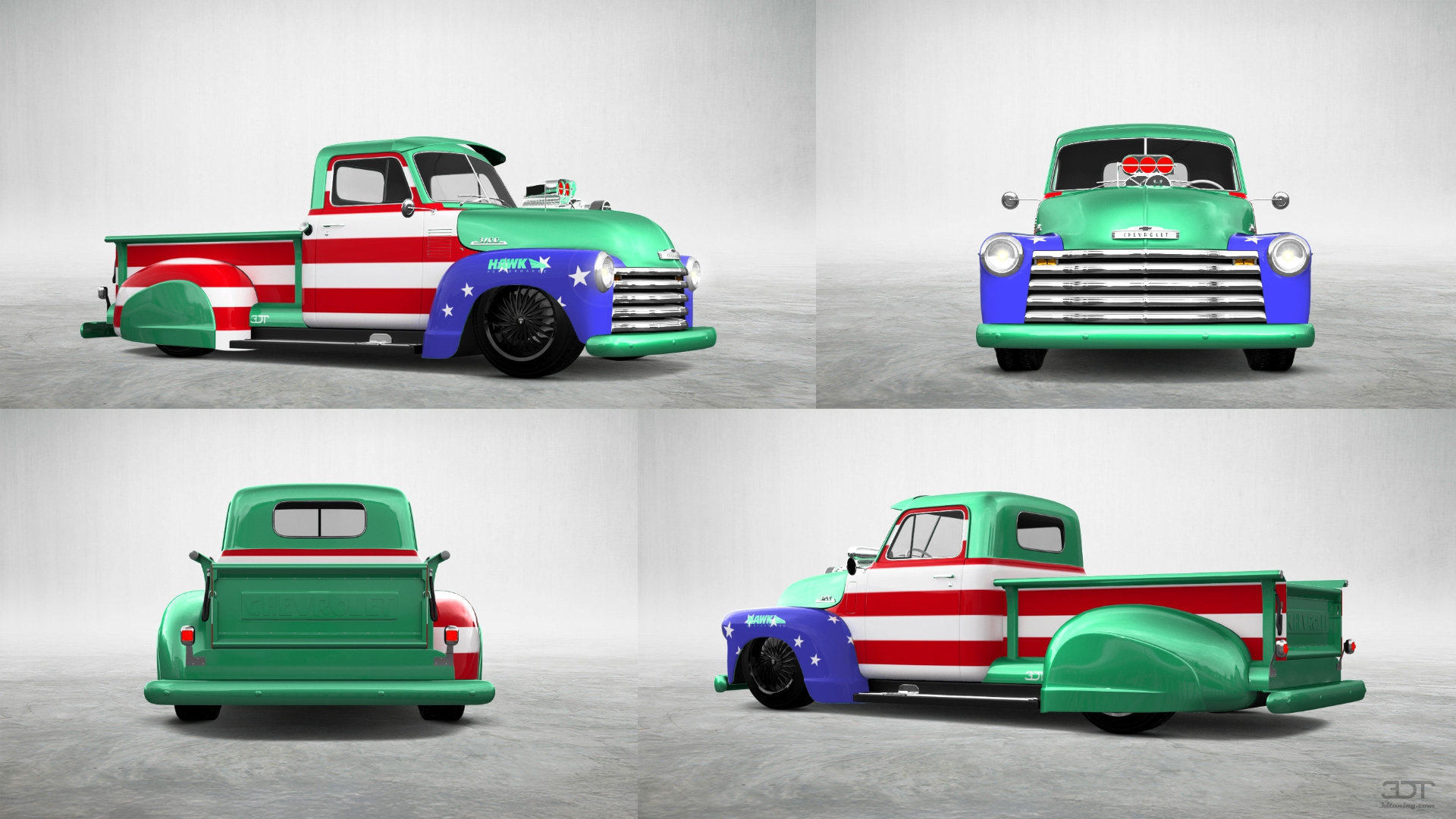 Chevrolet 3100 2 Door pickup truck 1950 tuning