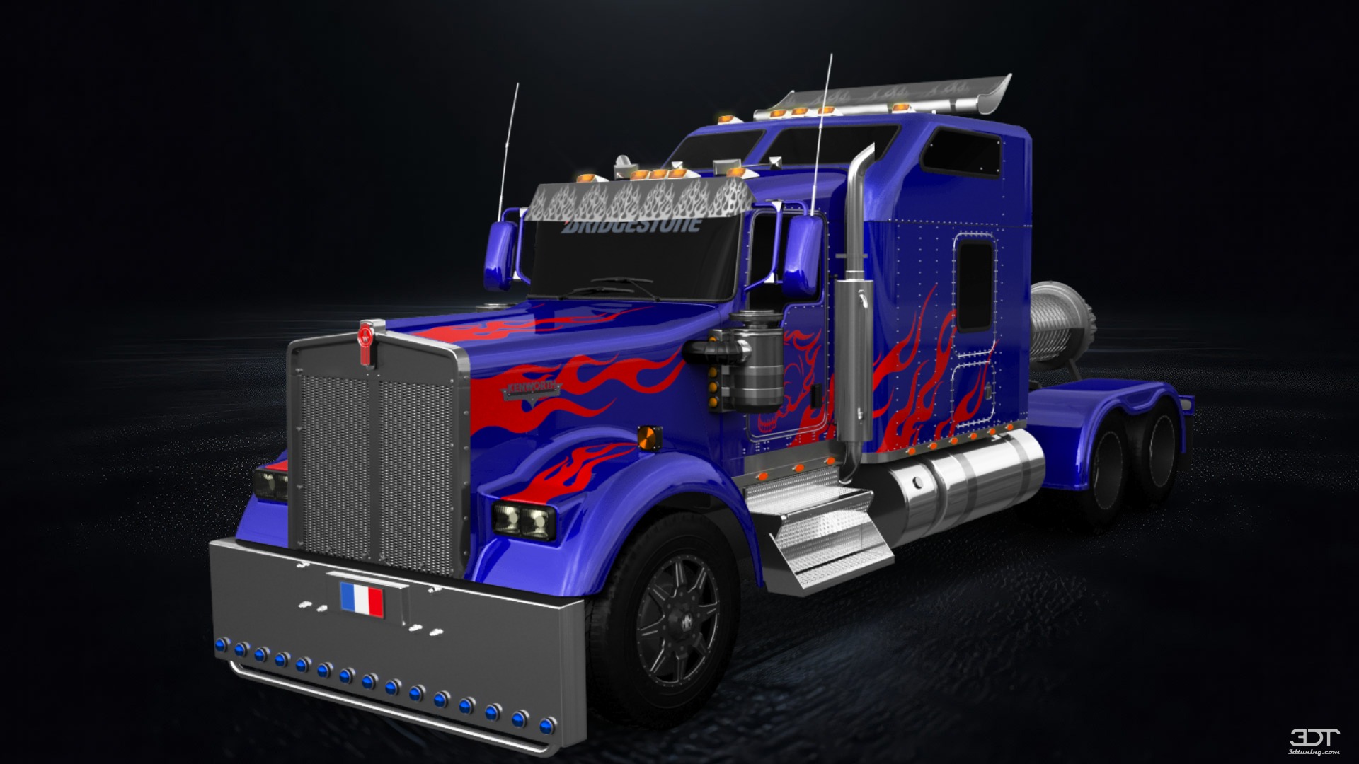 Kenworth W900 Sleeper Cab Truck 2015 tuning