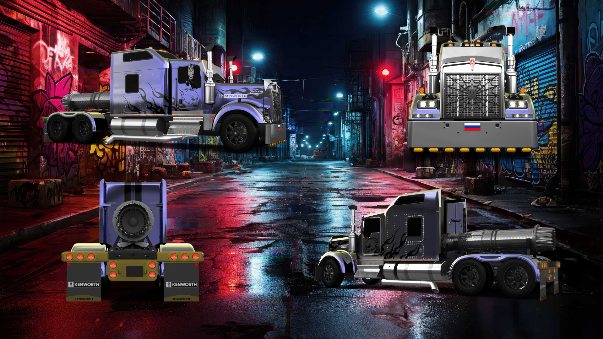 Kenworth W900 Sleeper Cab Truck 2015