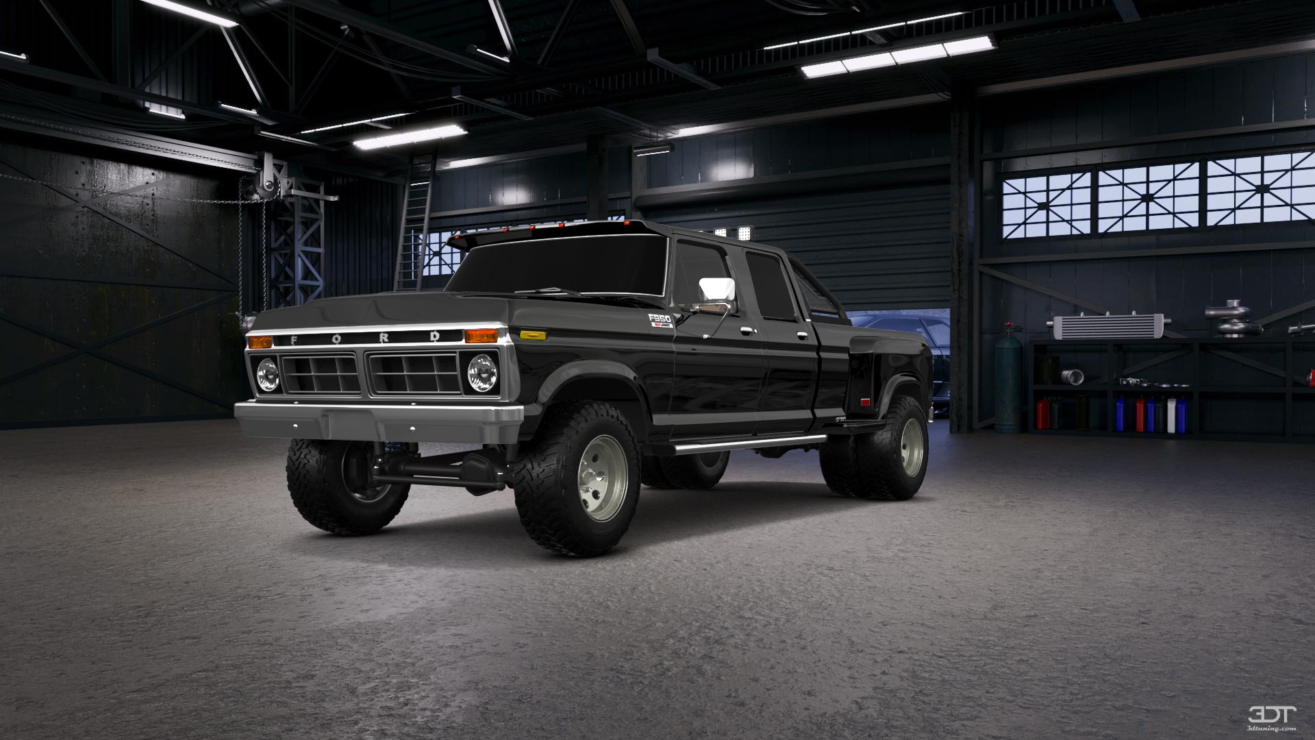 Ford F-350 Dually 4 Door pickup truck 1973 tuning