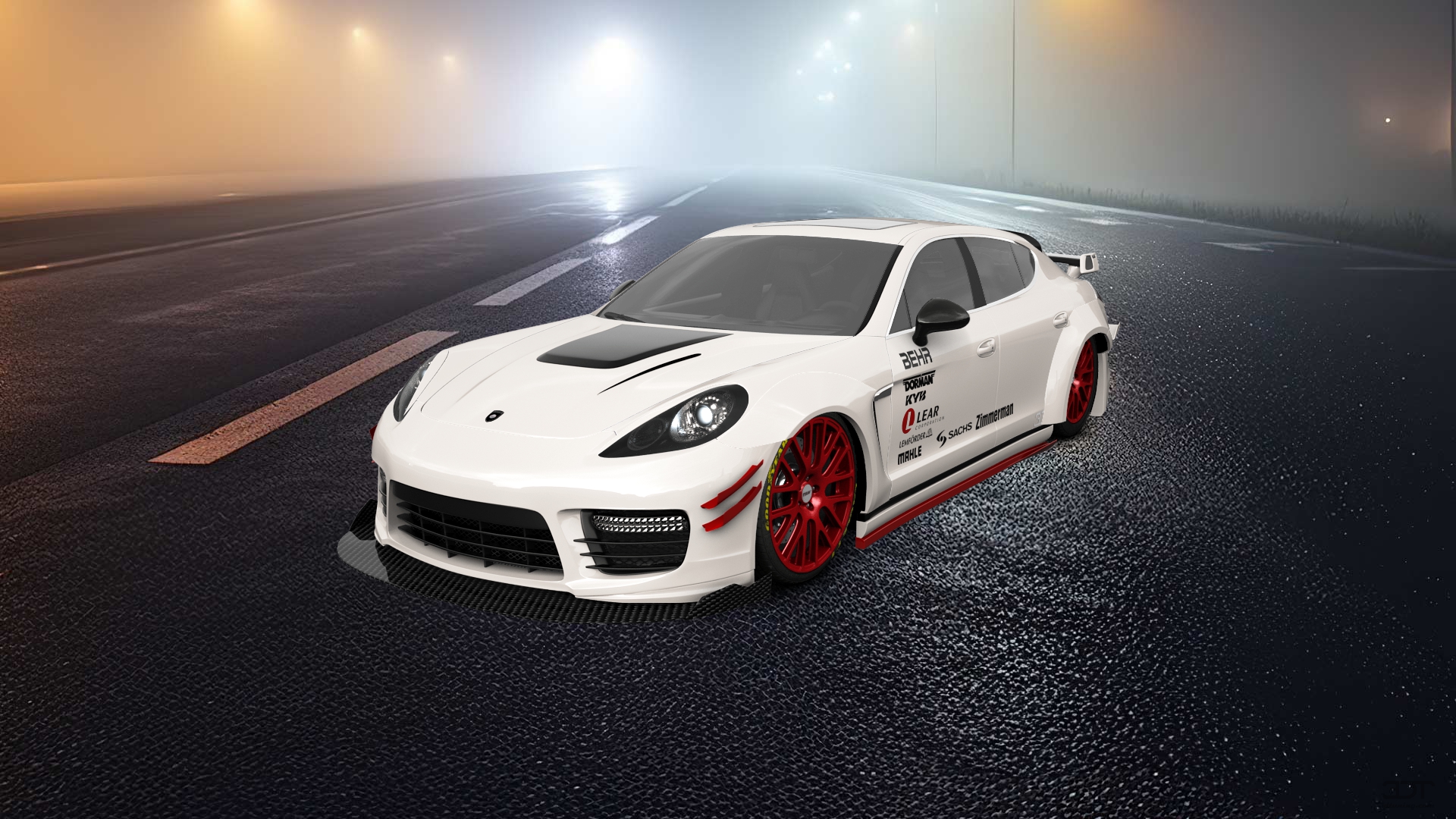 Porsche Panamera 4 door fastback saloon 2011 tuning