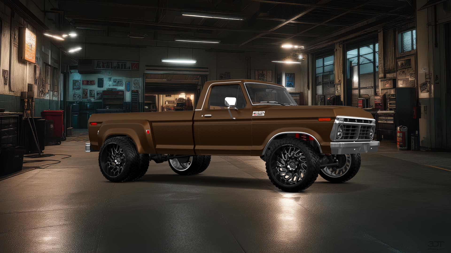 Ford F-350 Dually 2 Door pickup truck 1974 tuning