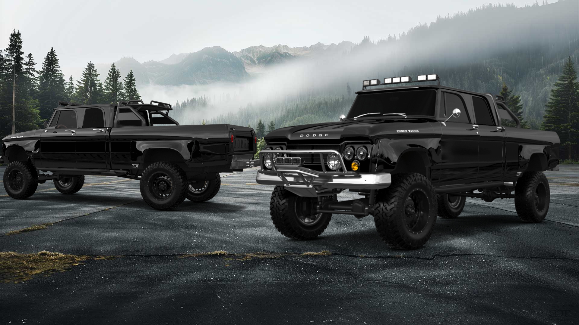 Dodge Power Wagon 4 Door pickup truck 1964 tuning