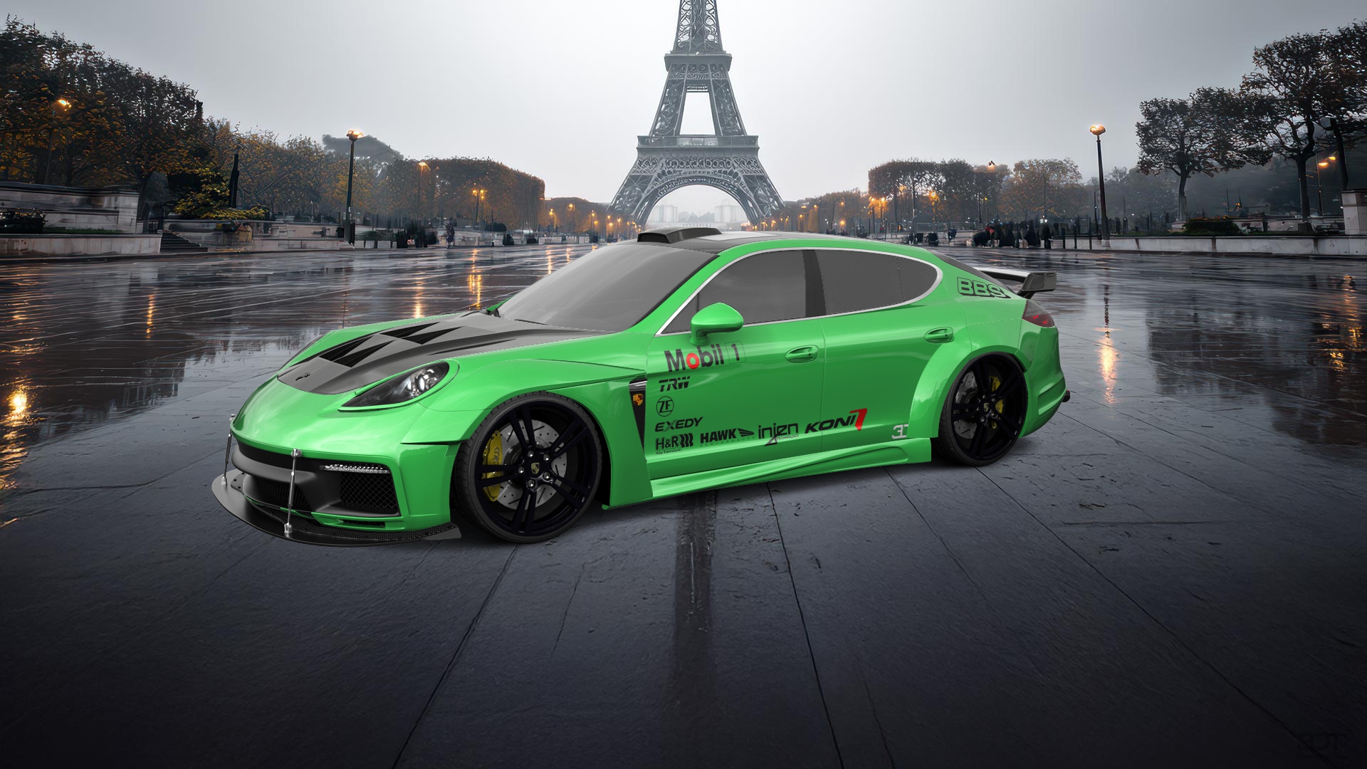 Porsche Panamera 4 door fastback saloon 2011 tuning