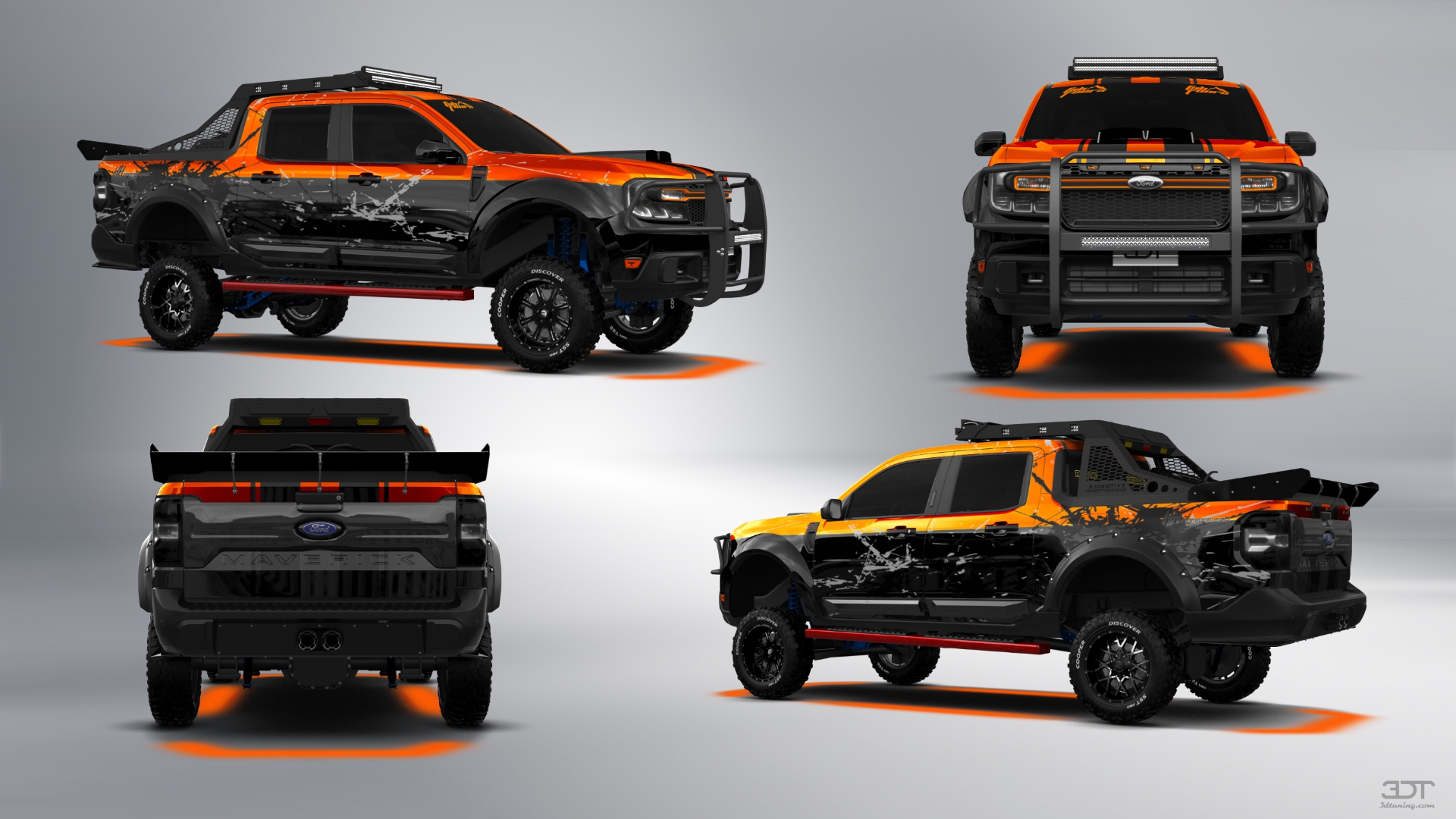 Ford Maverick 4 Door pickup truck 2022 tuning