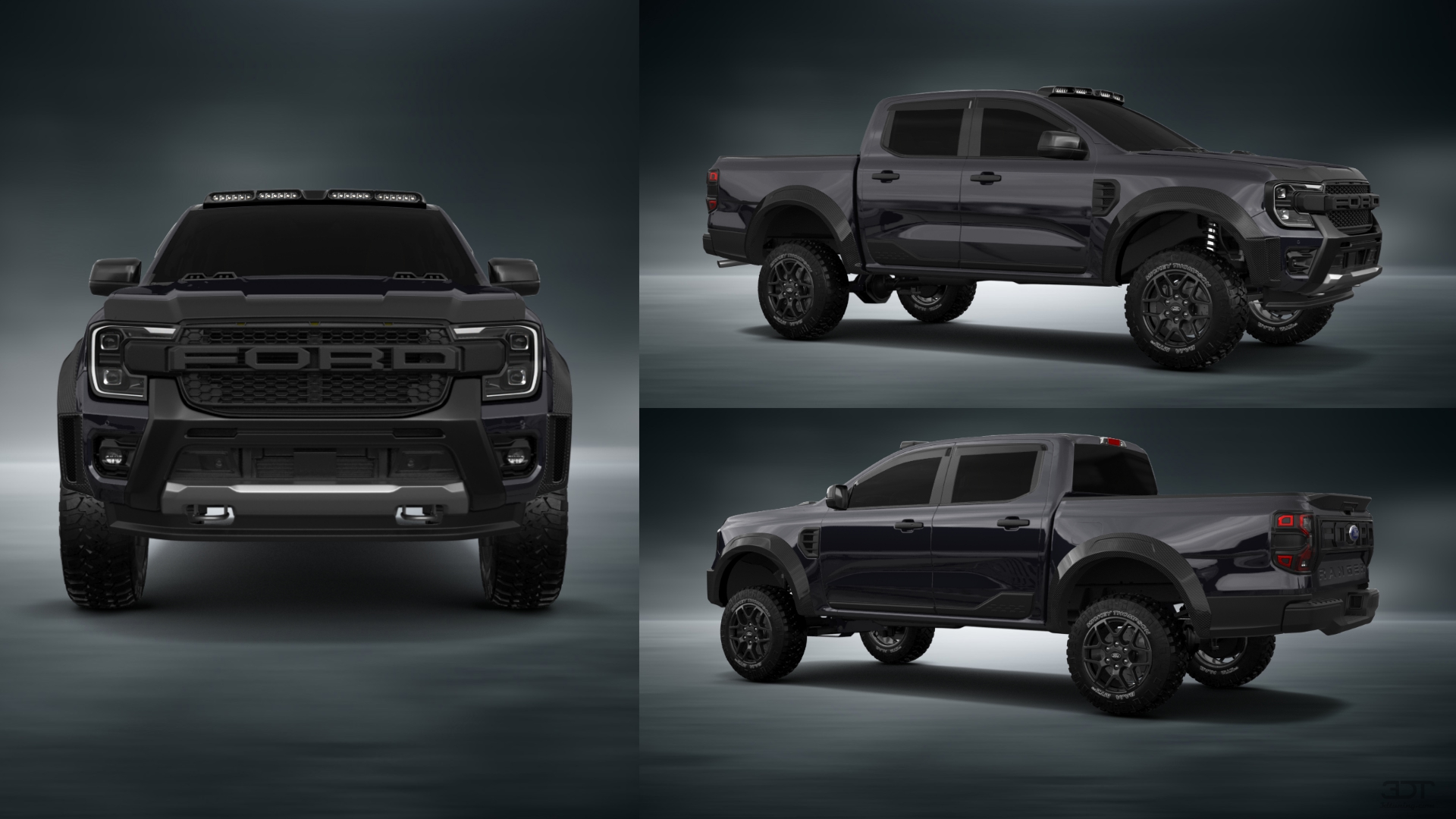 Ford Ranger 4 Door pickup truck 2022 tuning